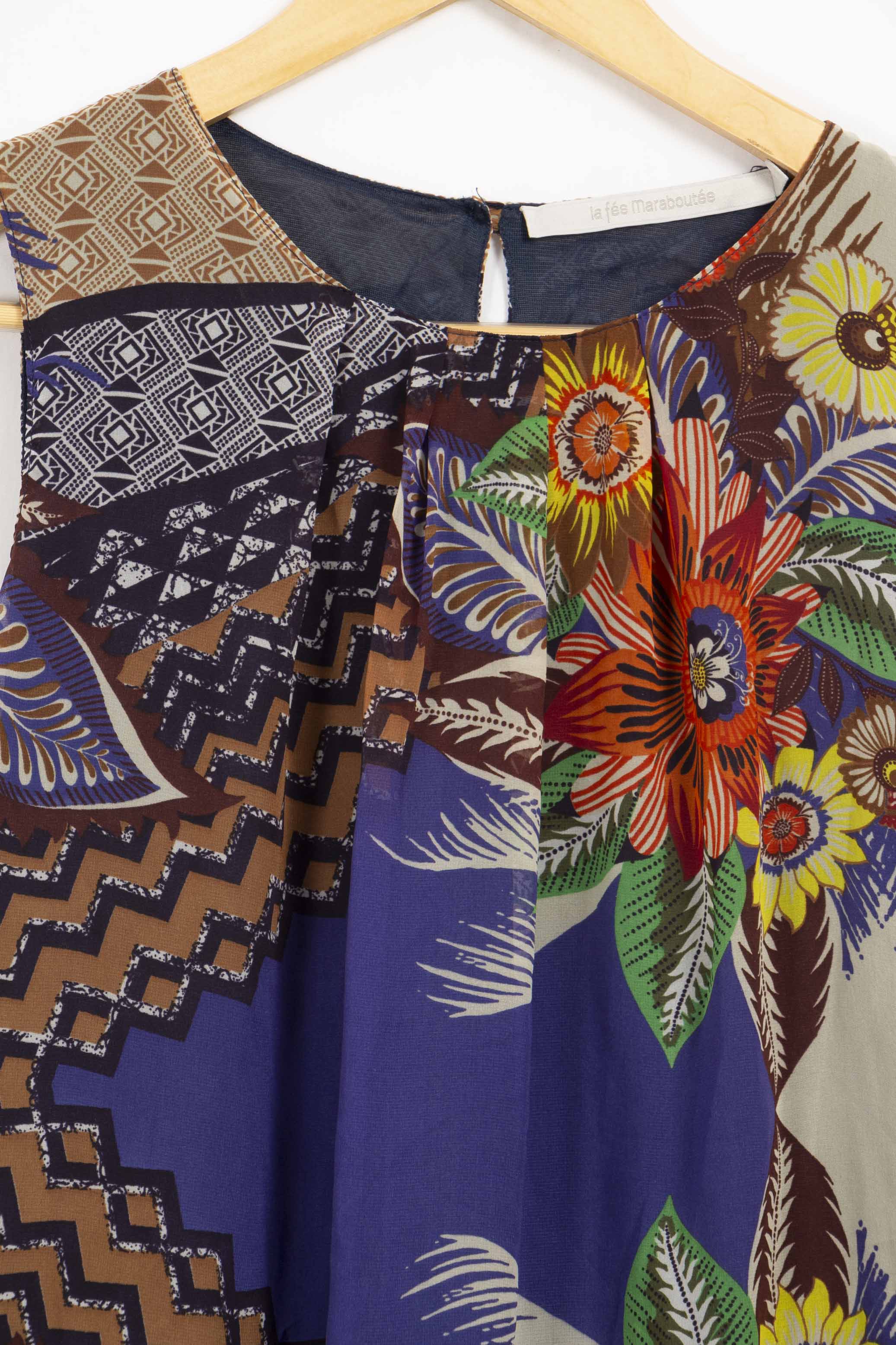 Robe à fleurs La Fée Maraboutée - 36 - Image 3