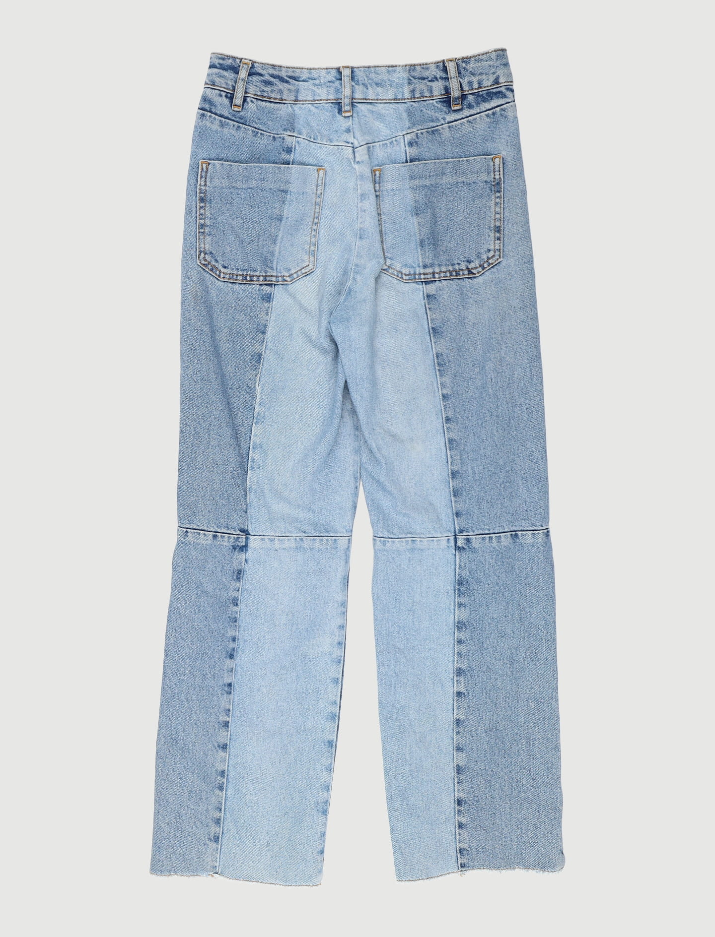 Jean Droit En Denim Délavé - Taille S/36 - Image 3