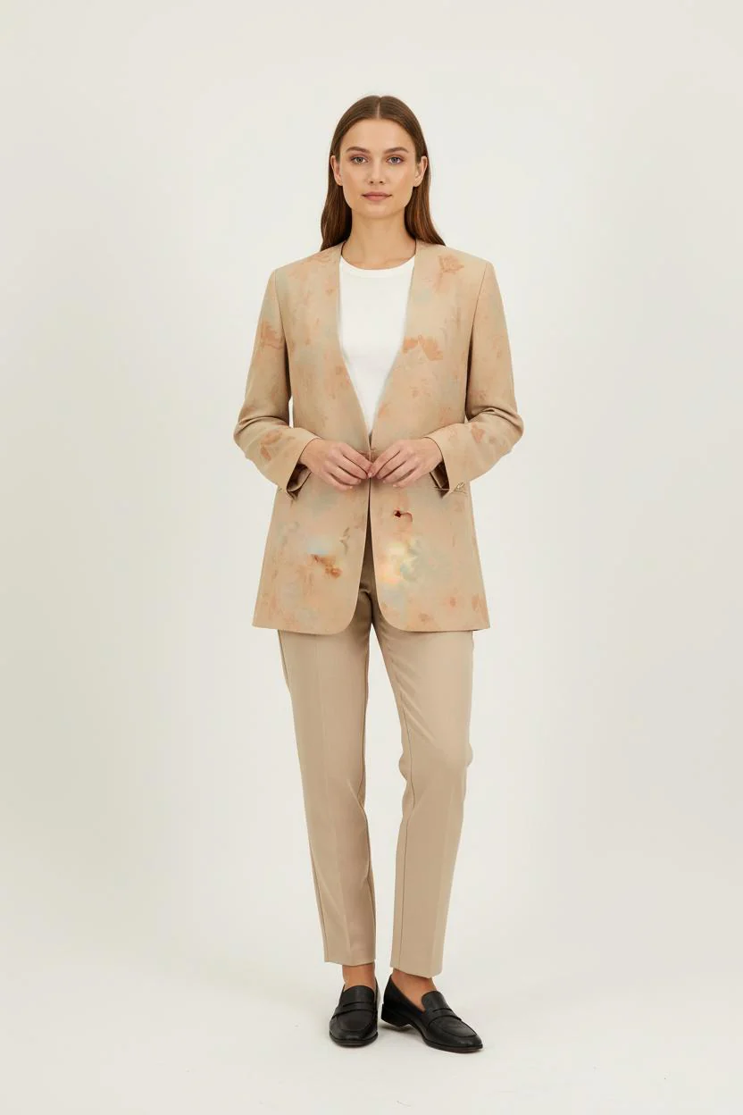 Blazer Beige et Orange - Taille L/40