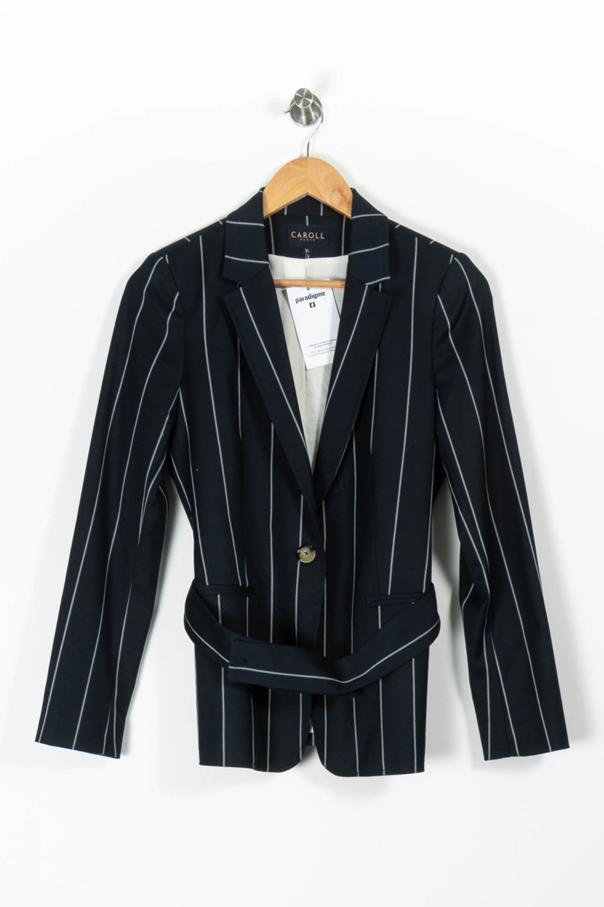 Blazer Bleu à Rayures Blanches - Taille S/36 - Image 2