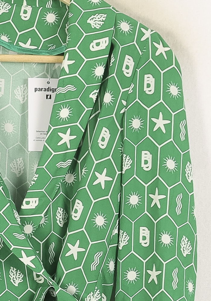 Blazer Vert et Blanc - Taille S/36 - Image 3