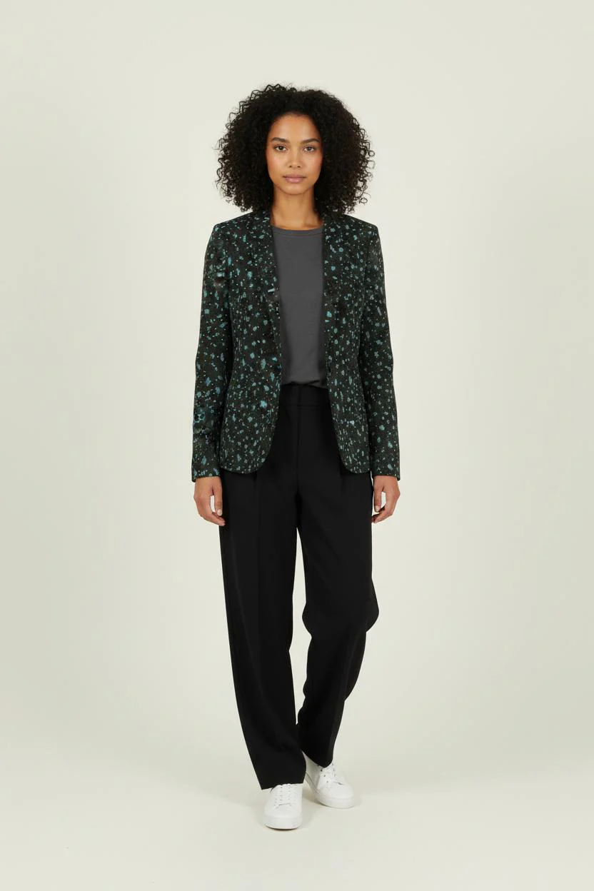 Blazer Vert et Noir - Taille S/36