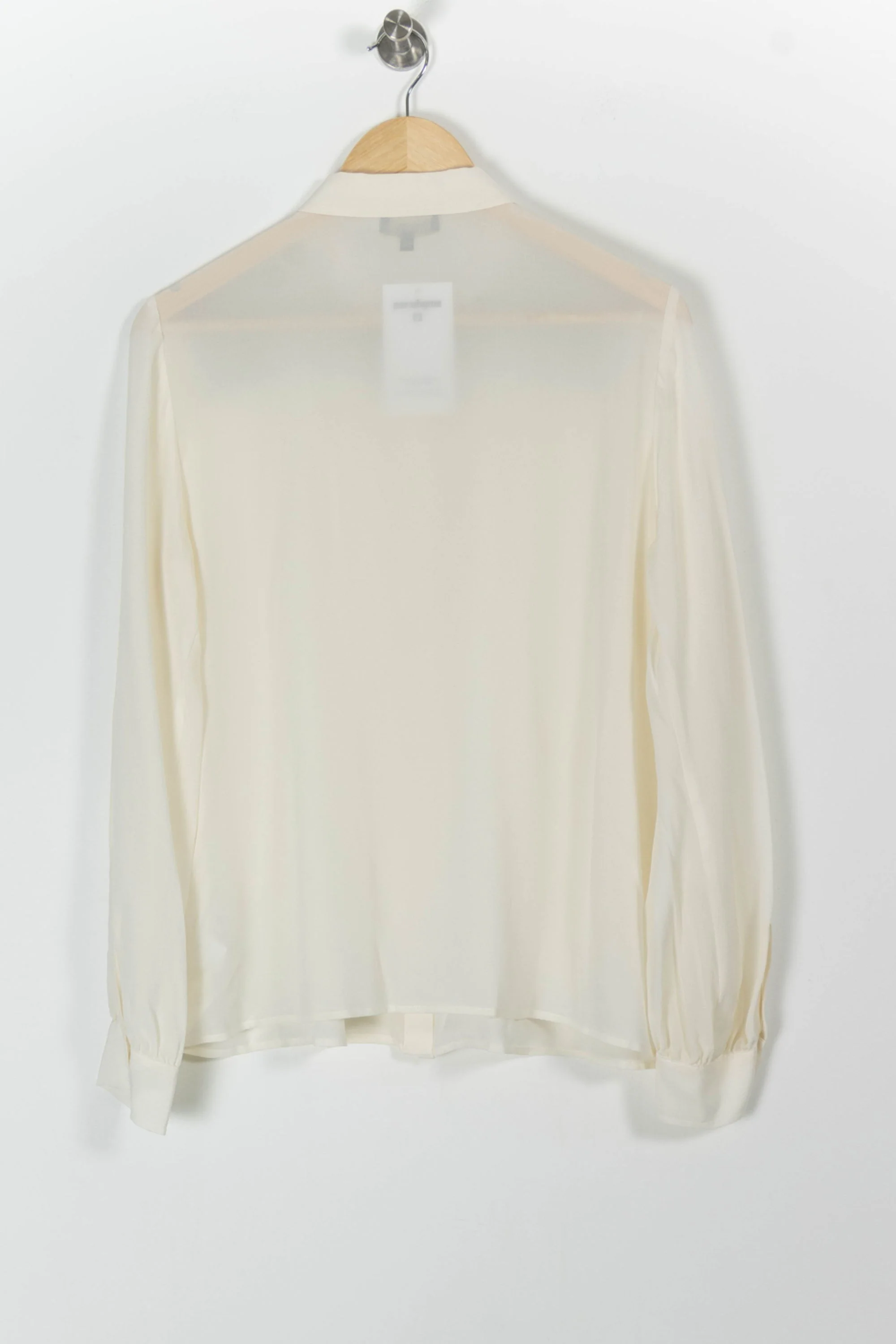 Blouse Beige et Bleu - Taille L/40 - Image 4