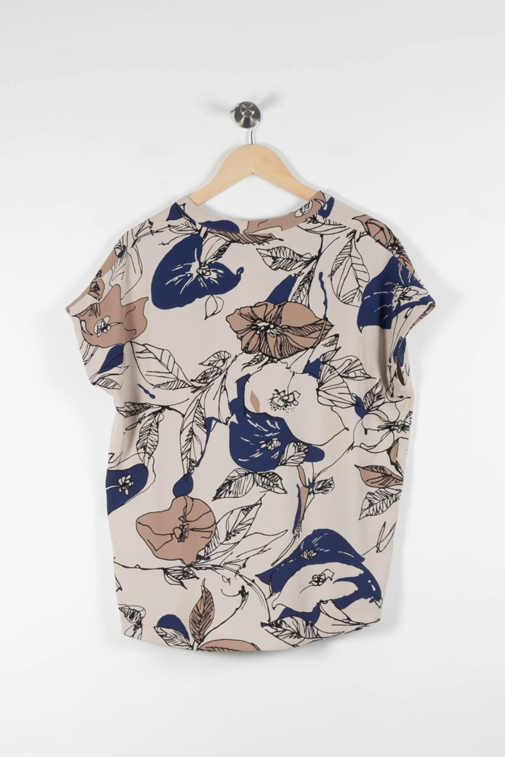 Blouse Beige et Bleu - Taille M/38 - Image 4