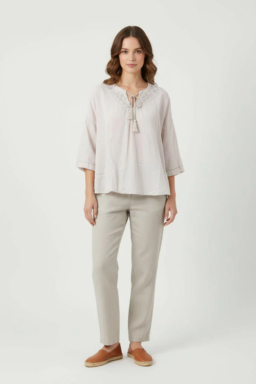 Blouse Beige - Taille L/40