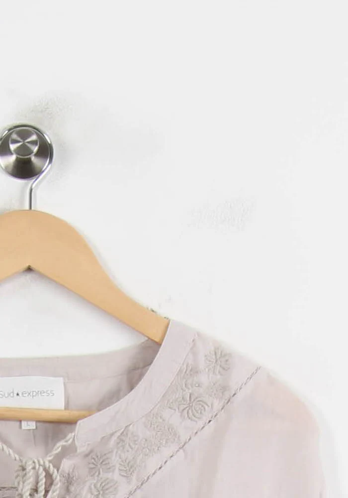 Blouse Beige - Taille L/40 - Image 3
