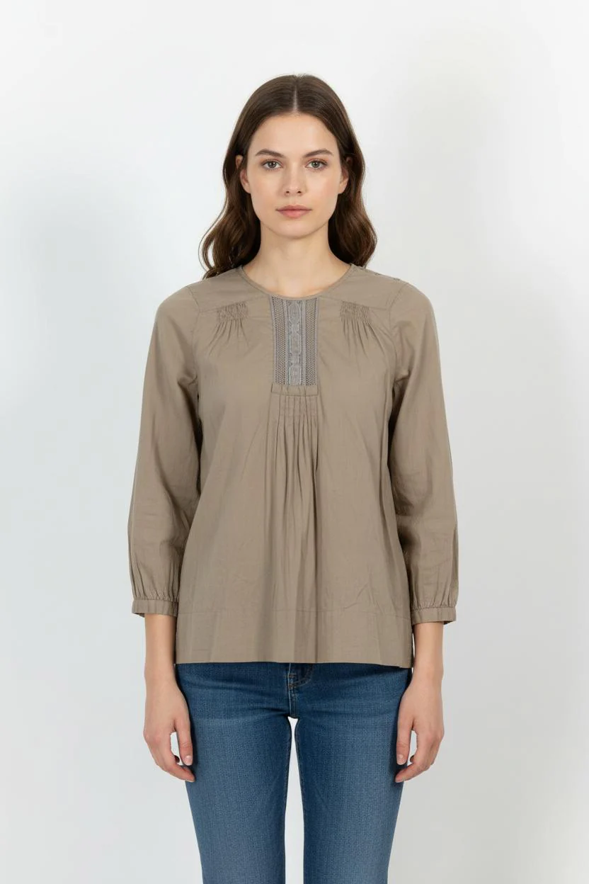 Blouse Beige - Taille S/36