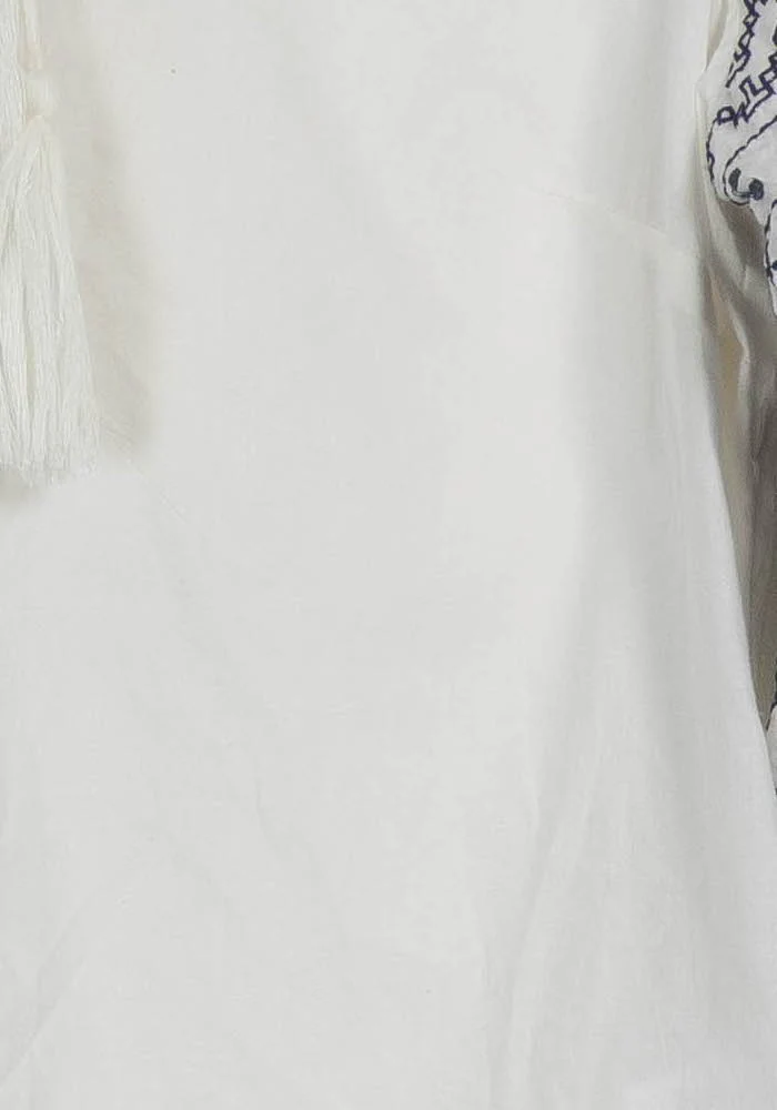 Blouse Blanc et Bleu - Taille S/36 - Image 3