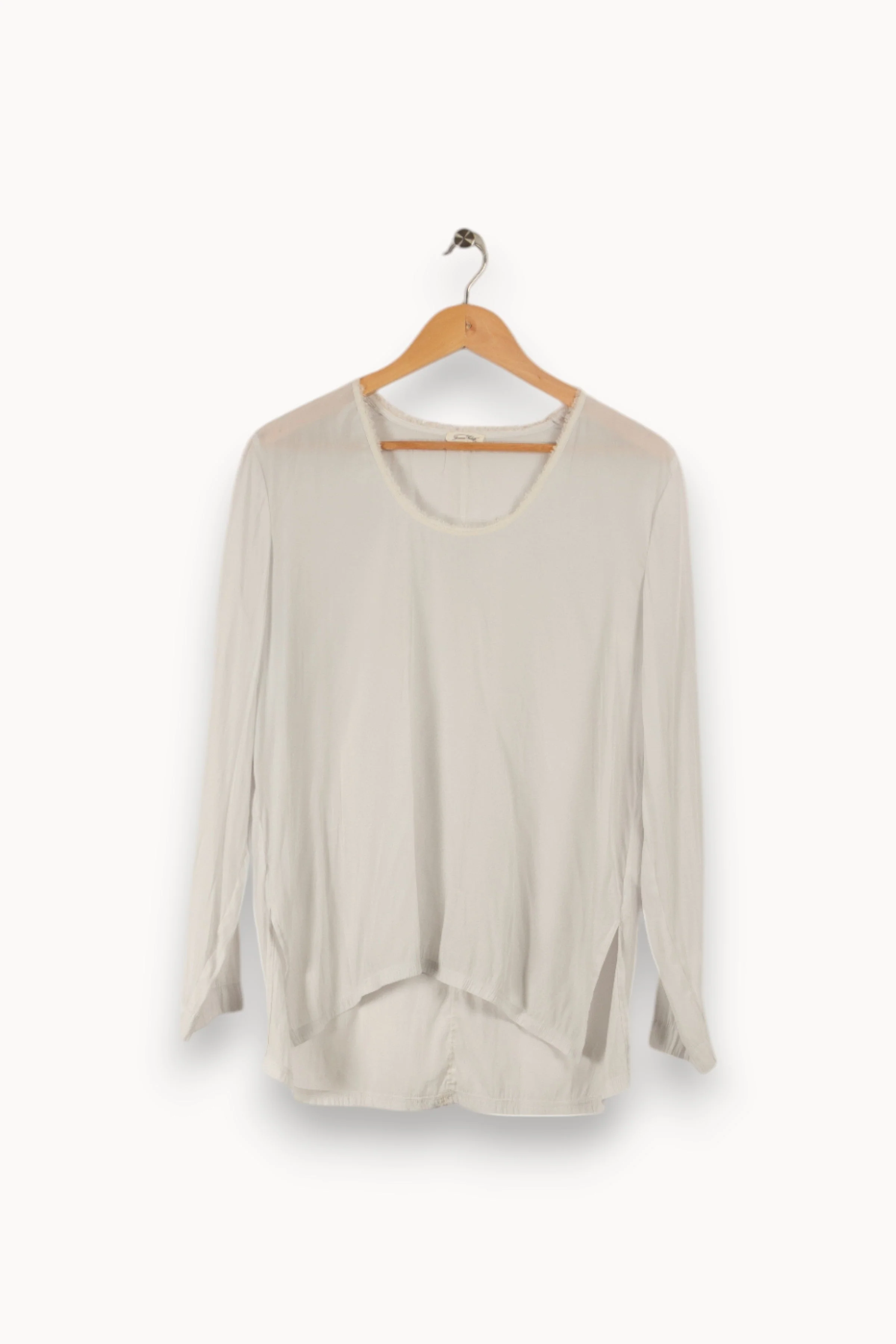Blouse blanche/grise - Taille M/38 - Image 2