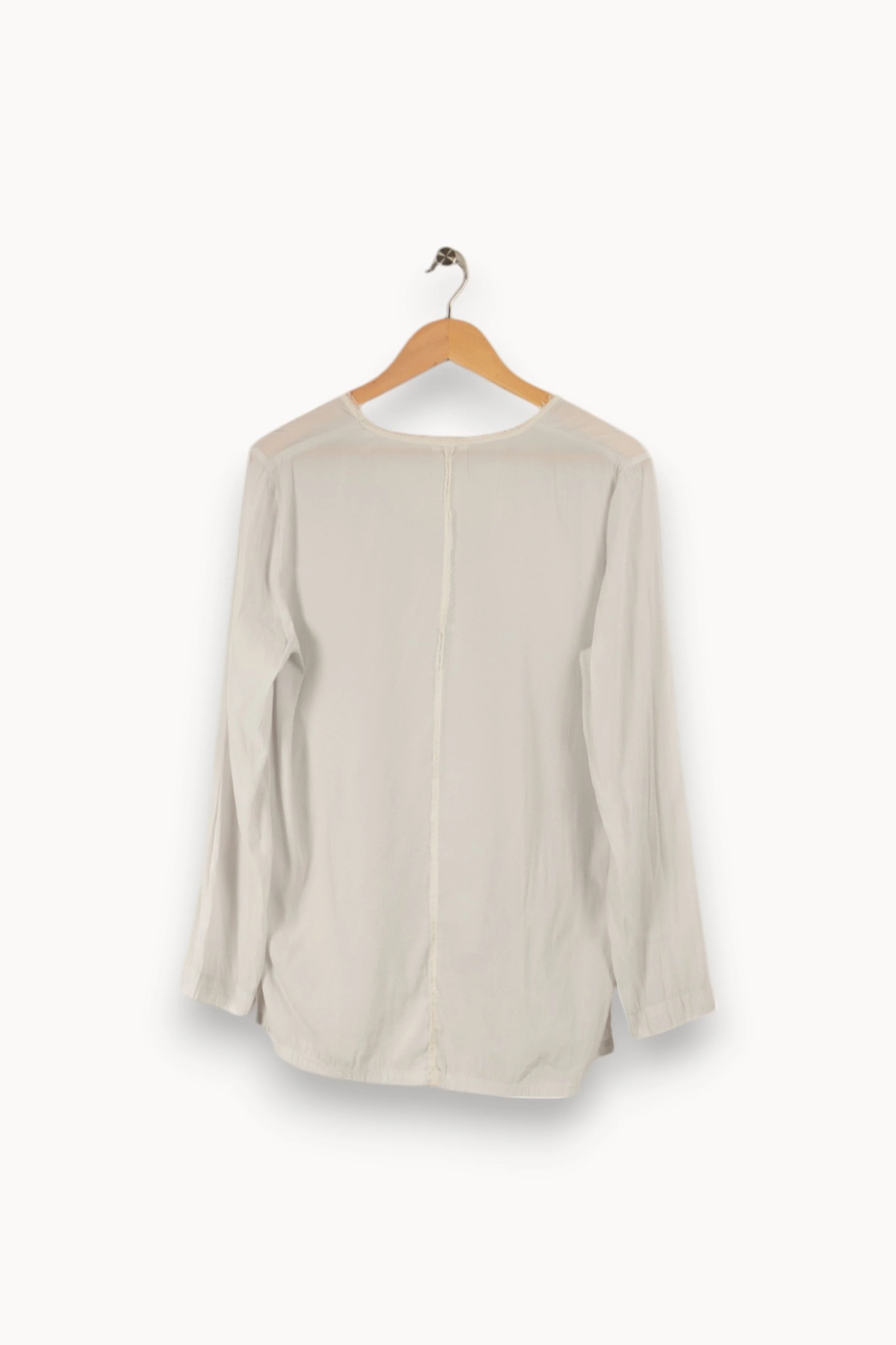 Blouse blanche/grise - Taille M/38 - Image 4