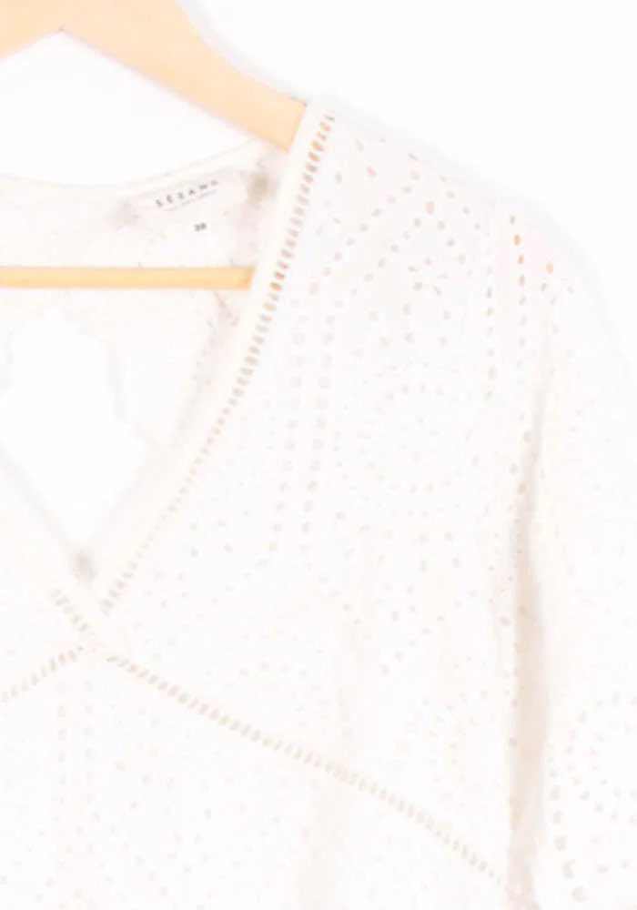 Blouse Blanche - Taille S/36 - Image 3
