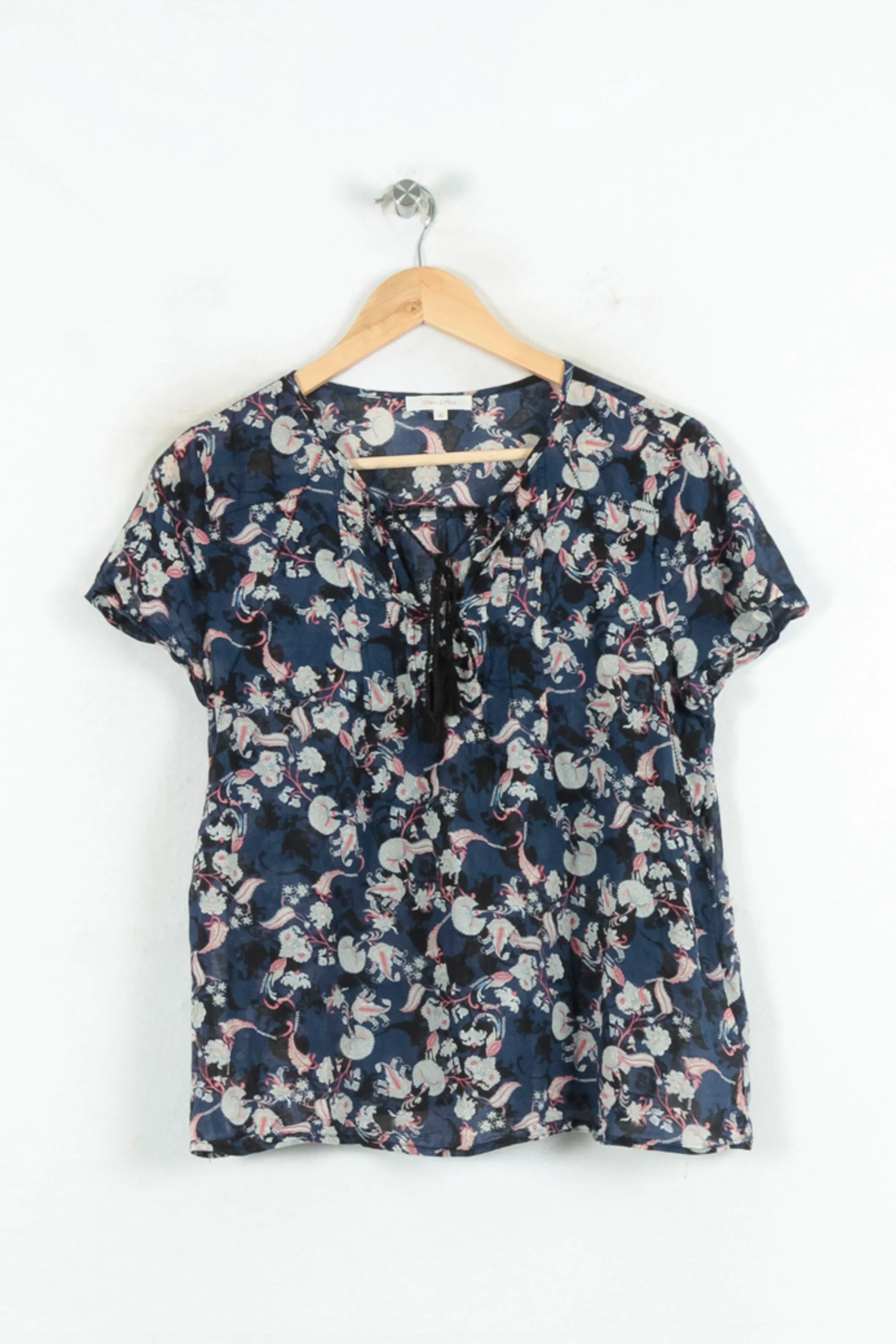 Blouse Bleu et Blanc - Taille M/38 - Image 2