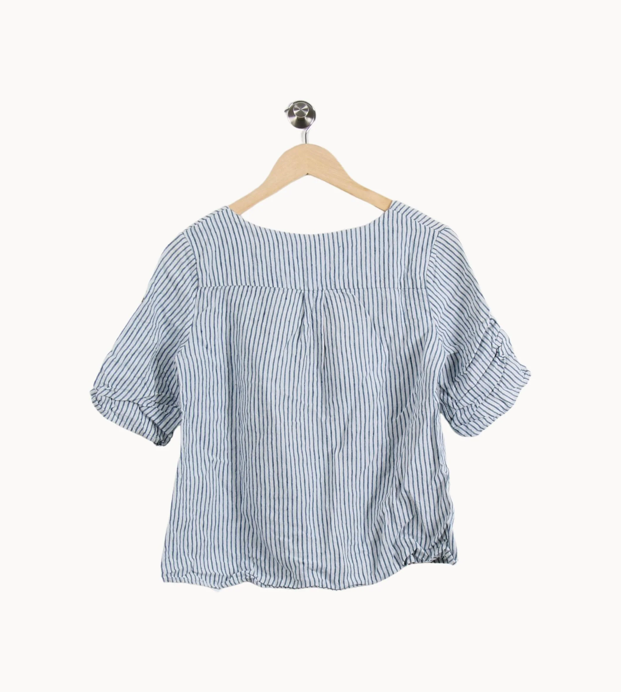 Blouse Bleu et Blanc - Taille S/36 - Image 4