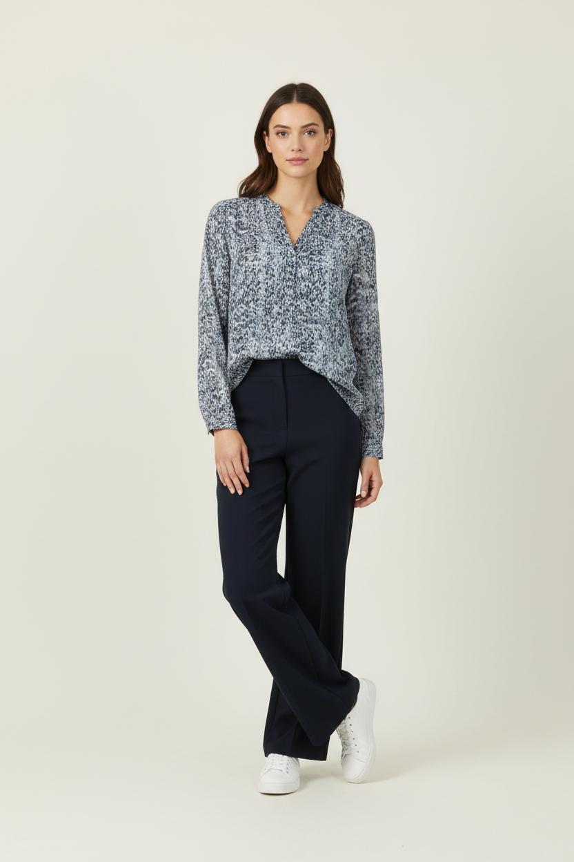 Blouse Bleu et Noir - Taille S/36