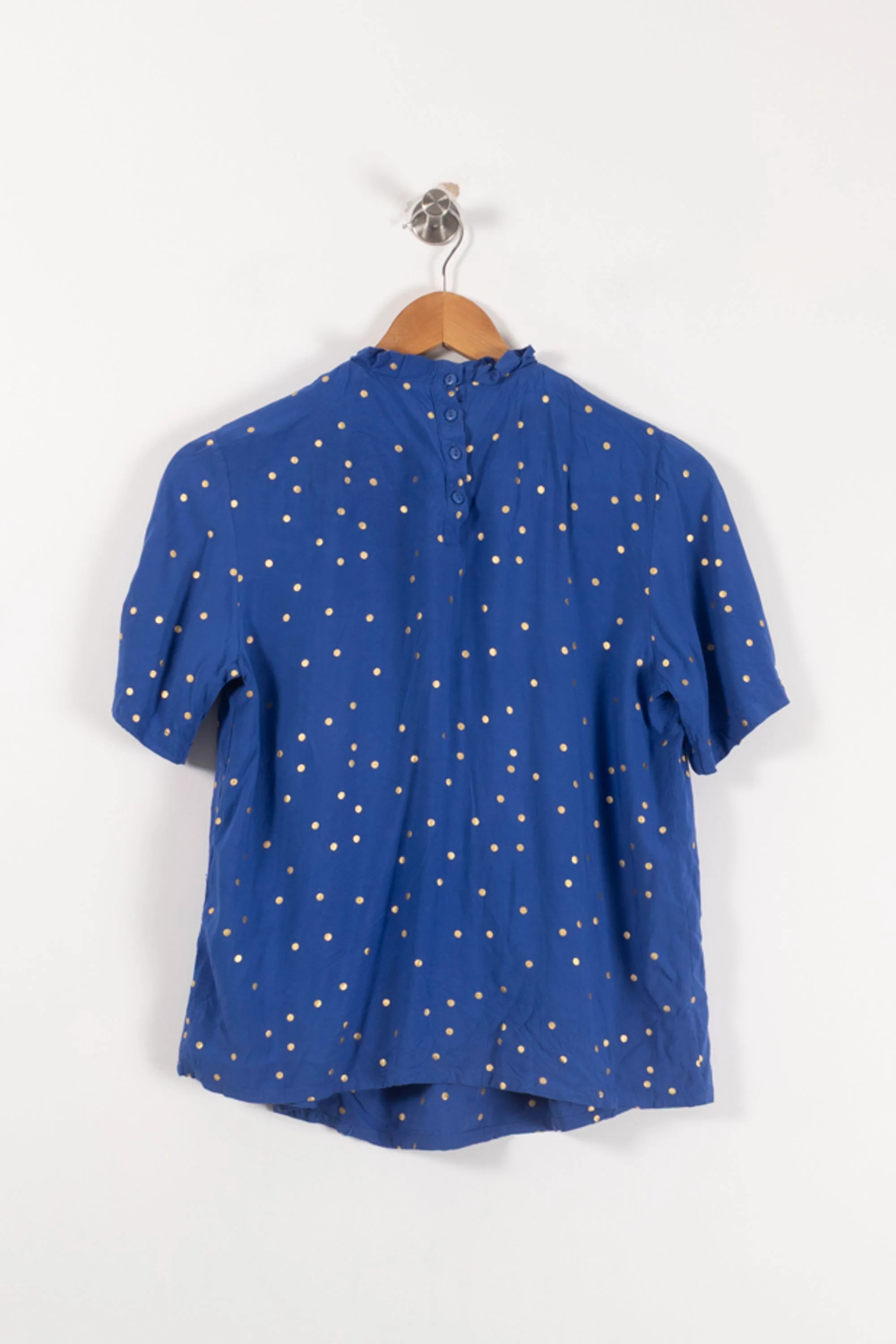 Blouse Bleue et Jaune - Taille XS/34 - Image 4