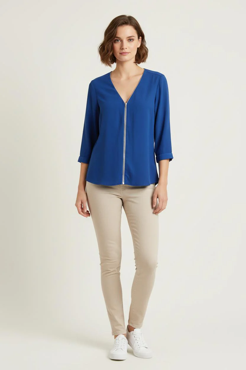 Blouse Bleue - Taille S/36