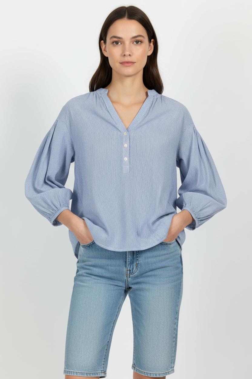 Blouse Bleue - Taille S/36
