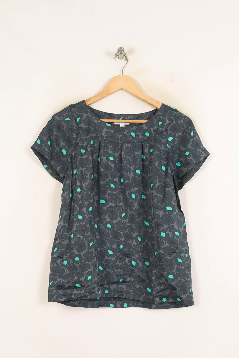 Blouse Gris et Vert - Taille M/38 - Image 2