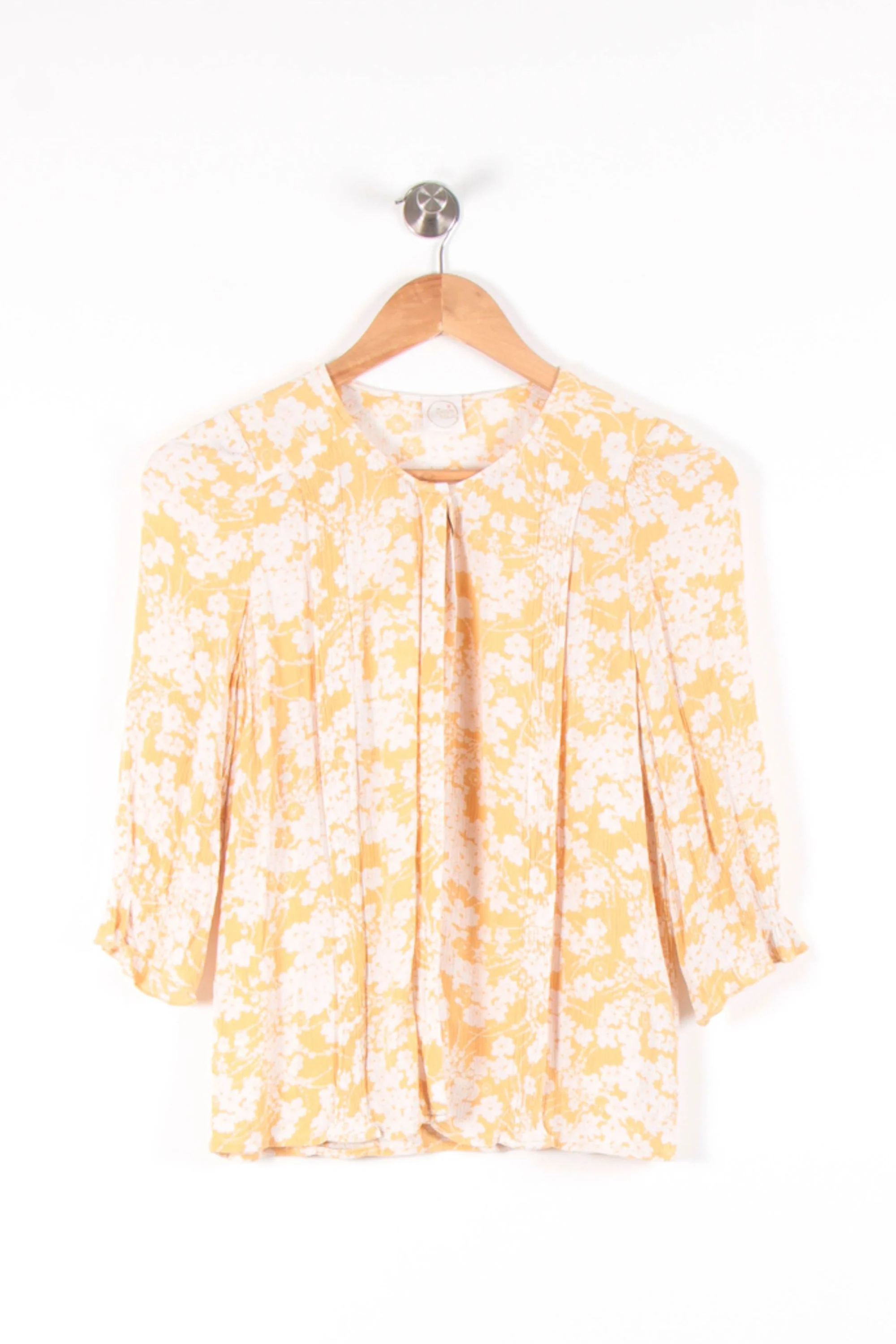 Blouse Jaune et Blanche - Taille XS/34 - Image 2