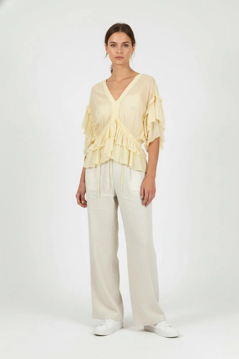 Blouse Jaune - Taille M/38