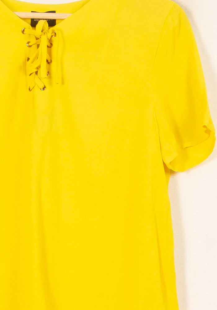 Blouse Jaune - Taille S/36 - Image 3