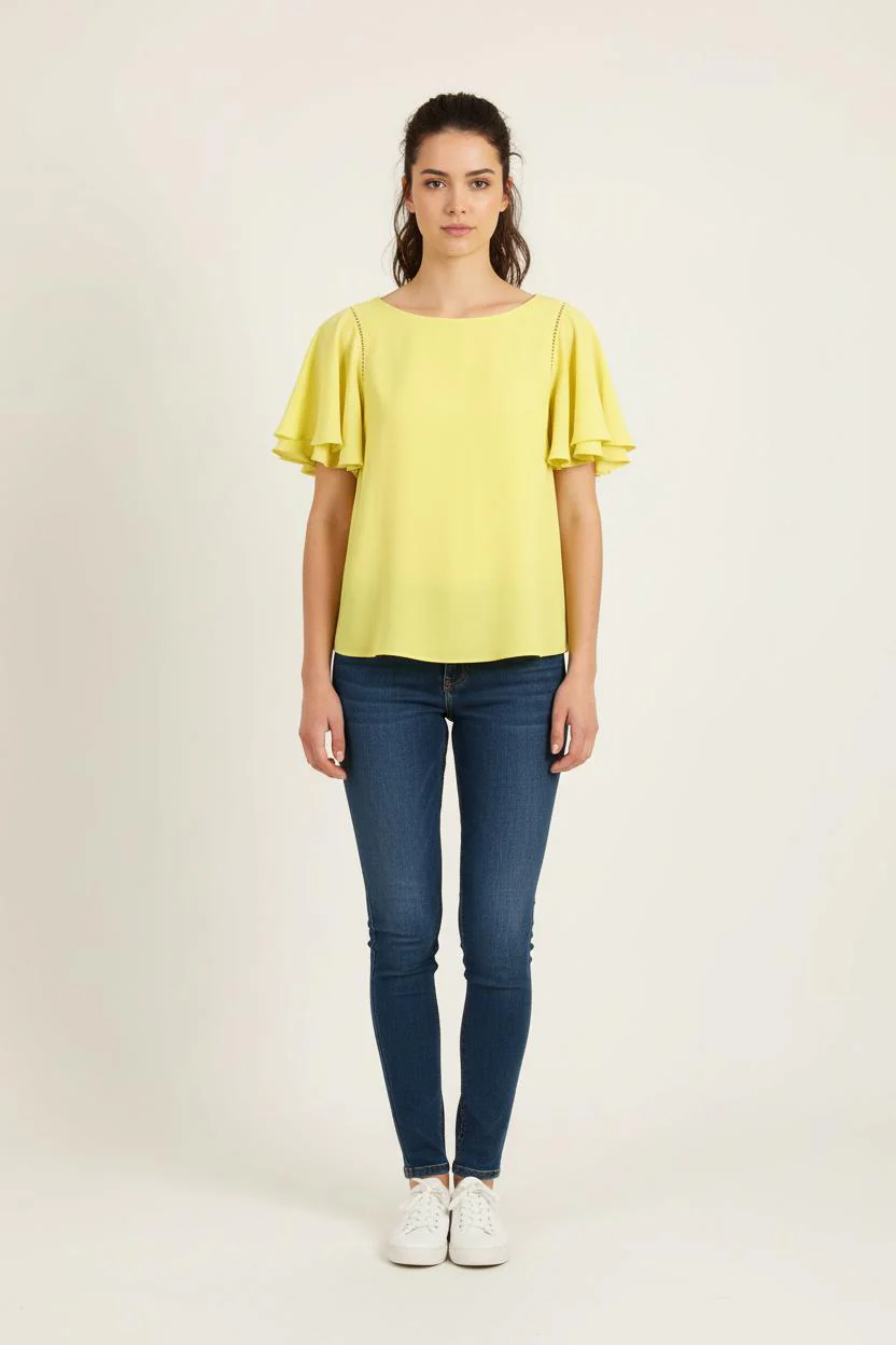 Blouse Jaune - Taille XS/34