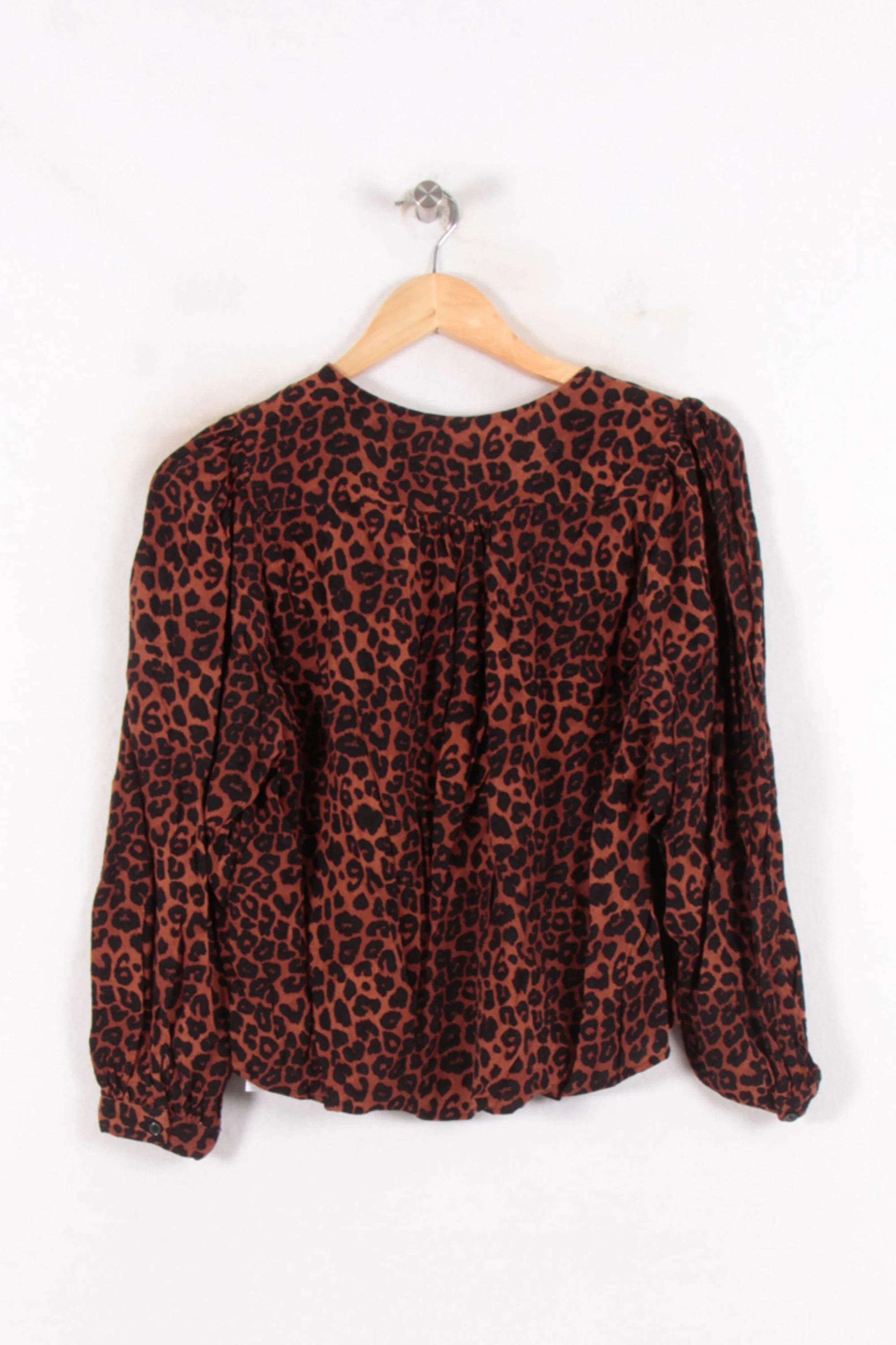 Blouse Léopard Marron et Noir - Taille M/38 - Image 4
