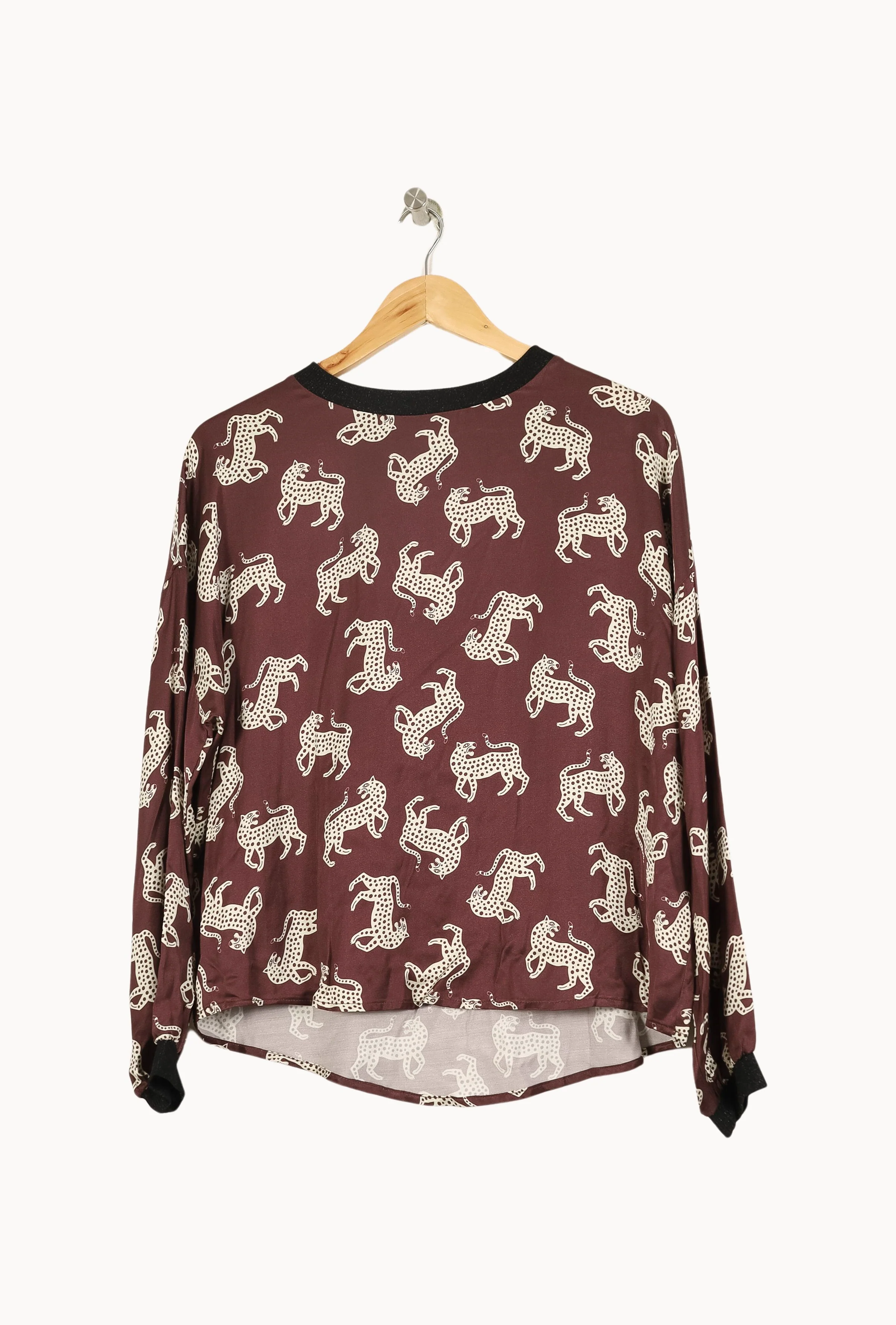 Blouse Marron et Blanche - Taille S/36 - Image 2