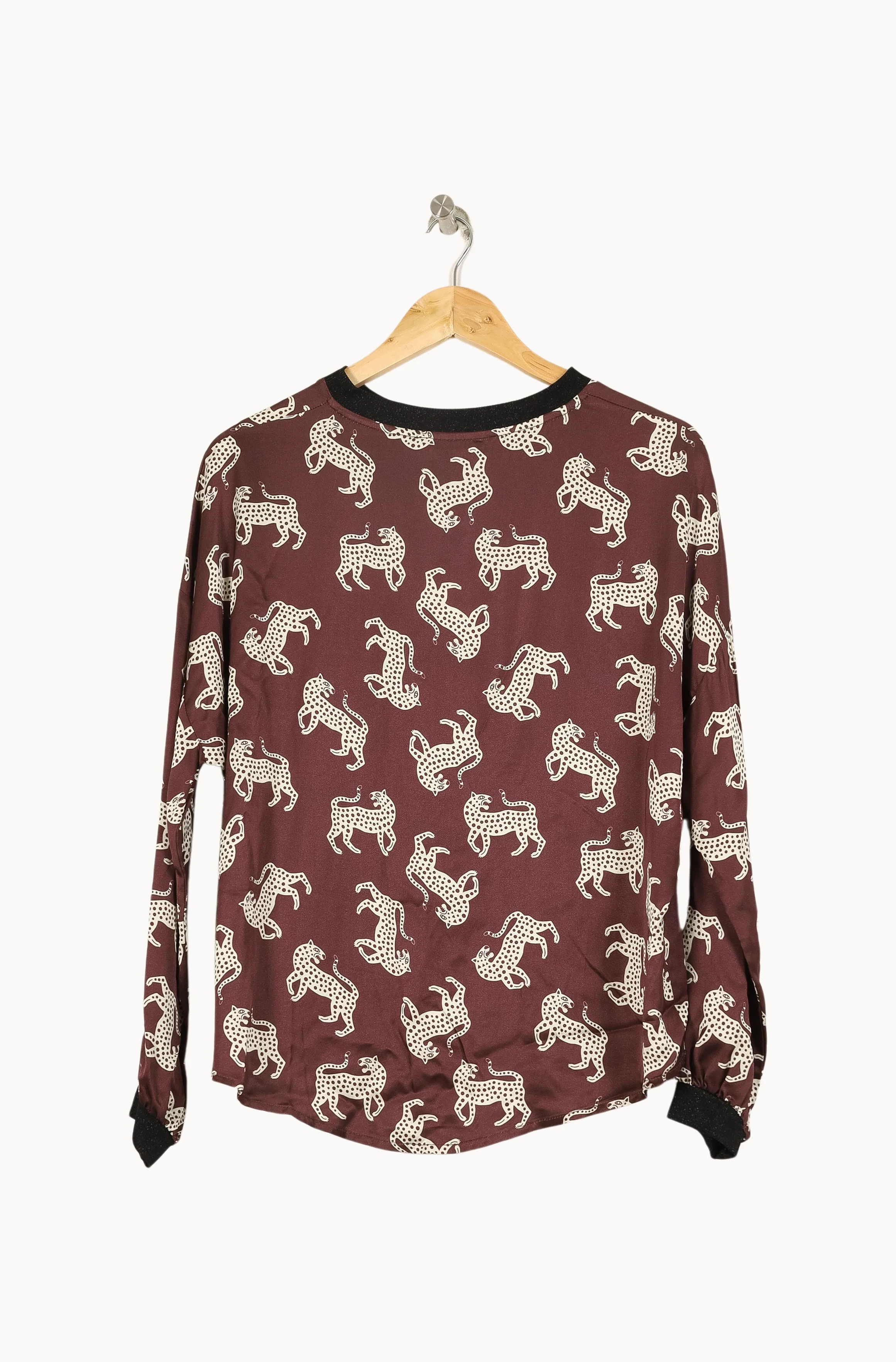 Blouse Marron et Blanche - Taille S/36 - Image 4