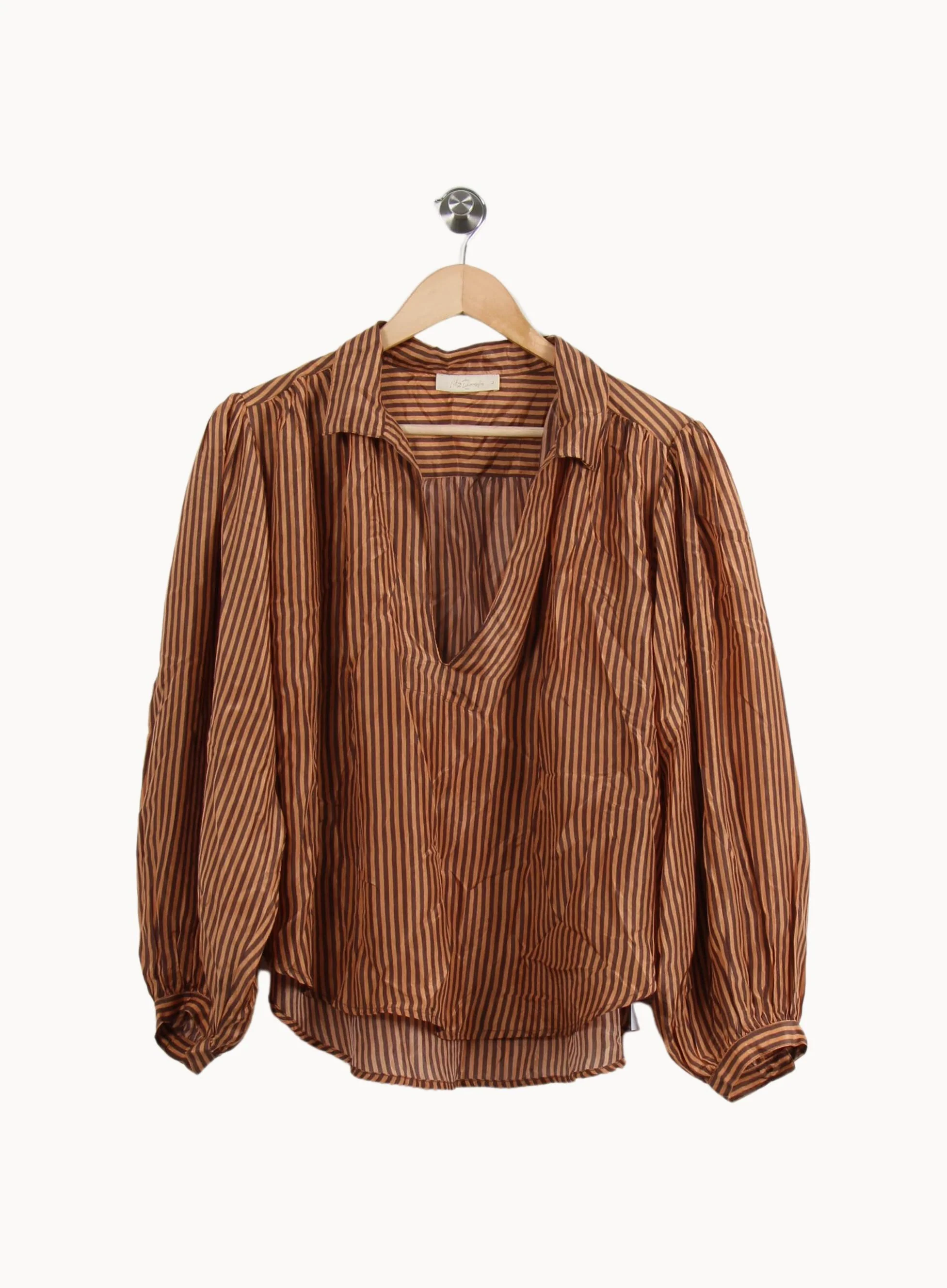 Blouse Marron et Noir - Taille M/38 - Image 2