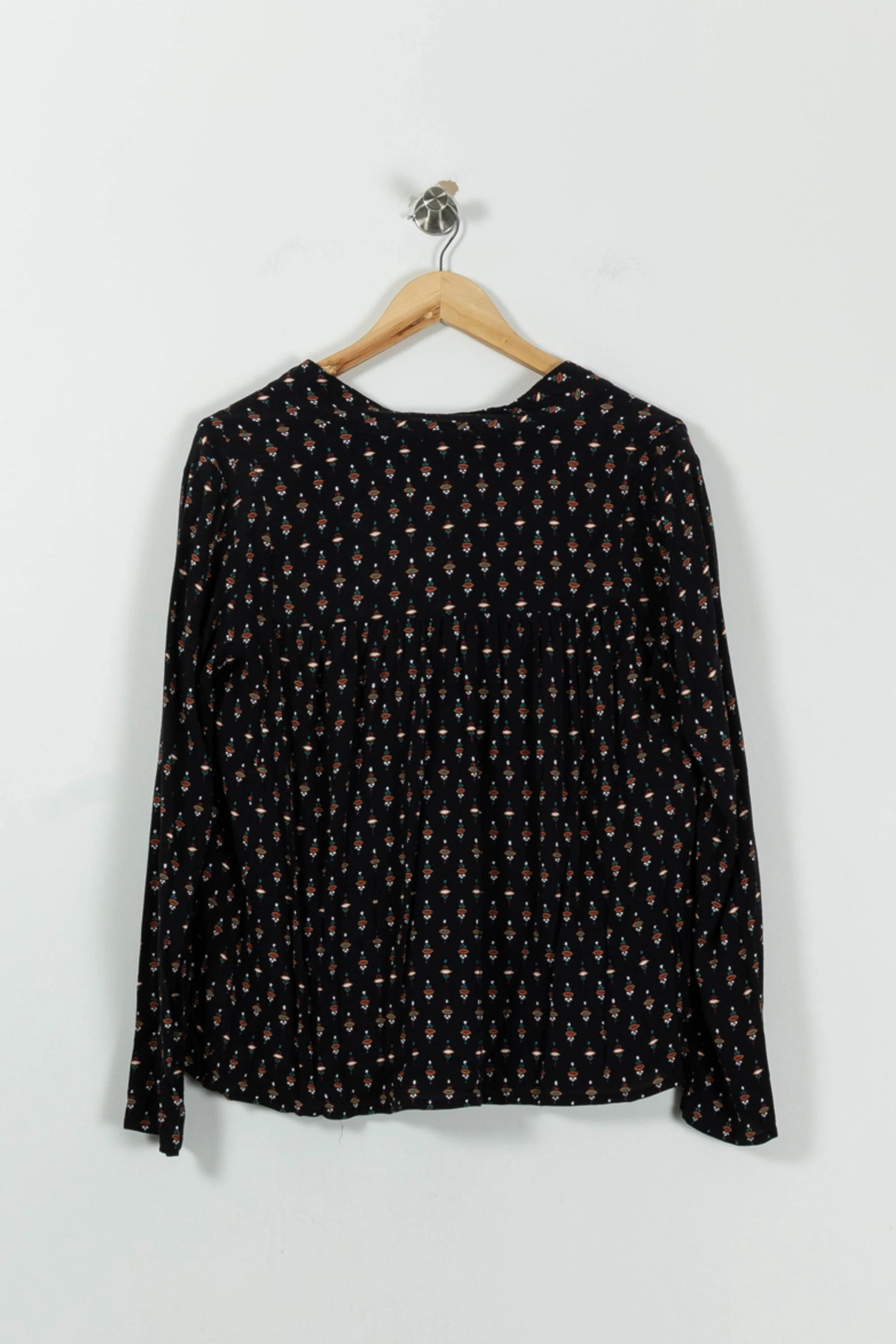 Blouse Noire à Motifs - Taille XS/34 - Image 4