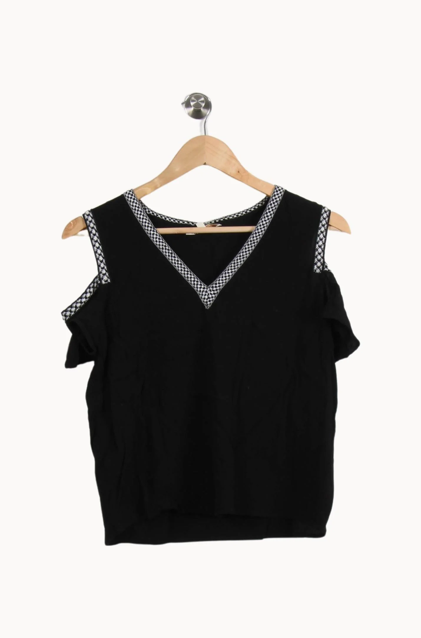 Blouse Noire et Blanche - Taille L/40 - Image 2