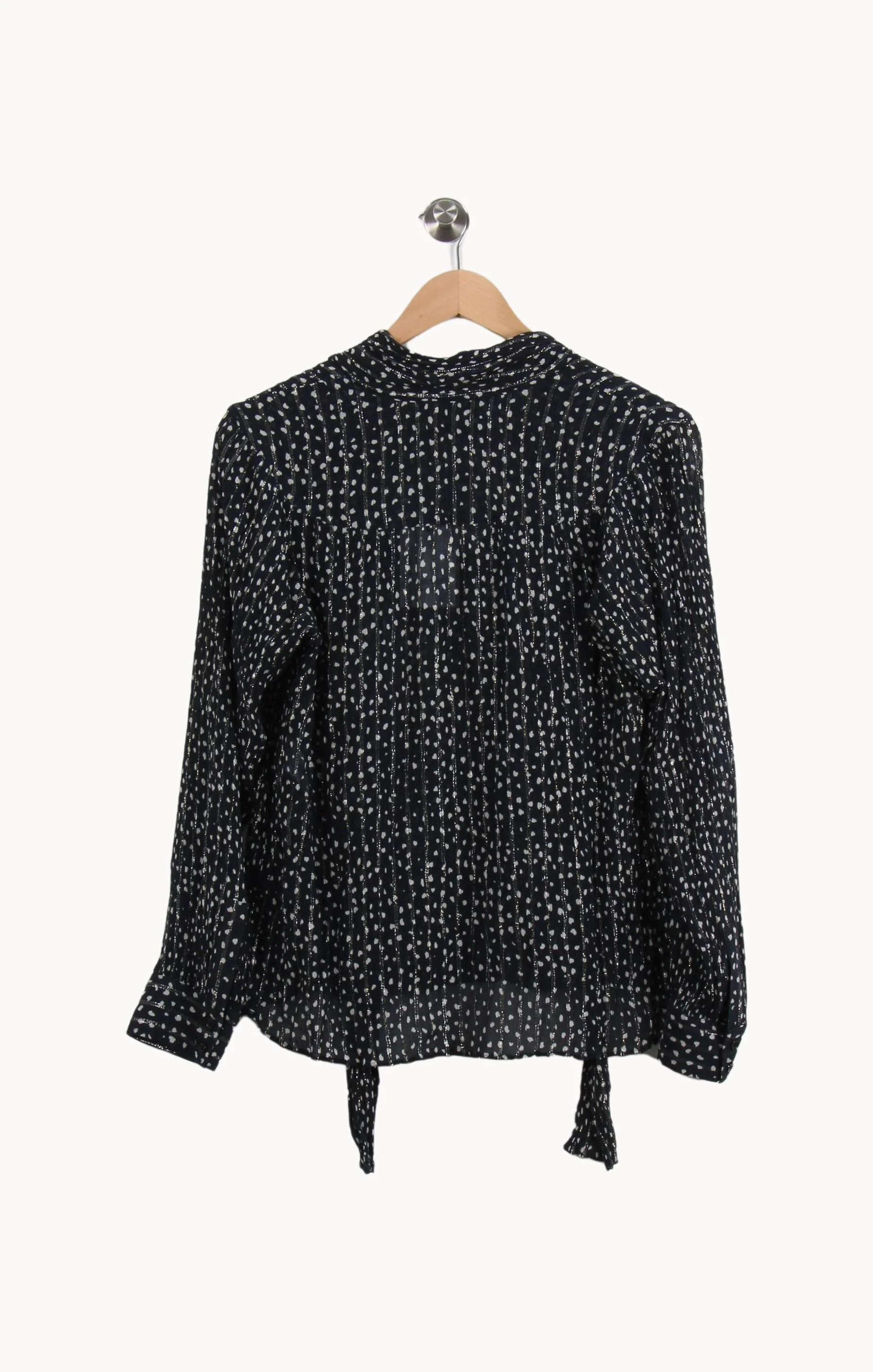 Blouse Noire et Blanche - Taille L/40 - Image 4