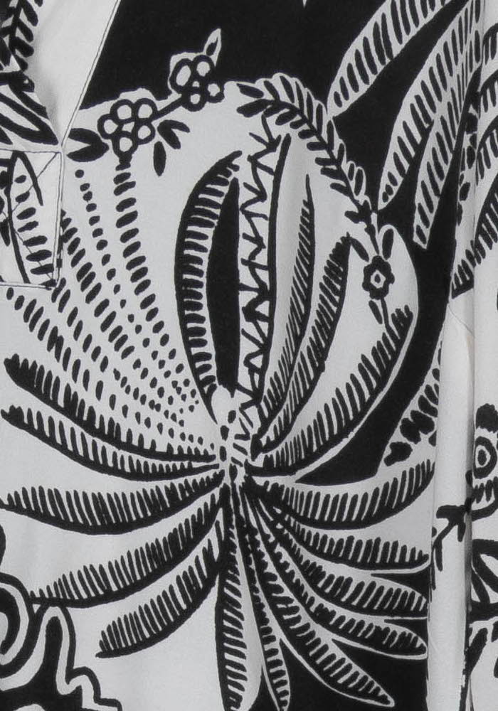 Blouse Noire et Blanche - Taille L/40 - Image 3
