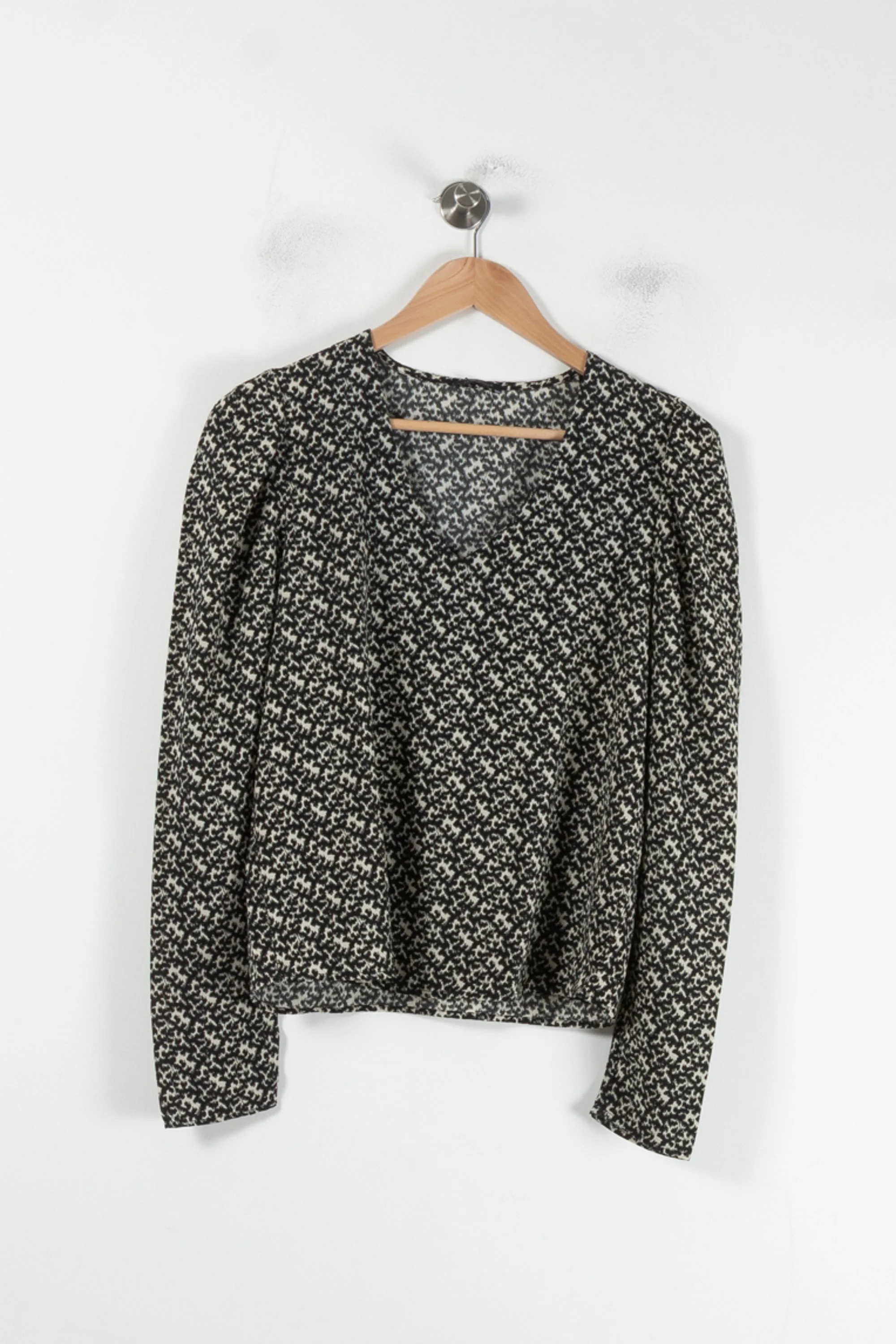 Blouse Noire et Blanche - Taille M/38 - Image 2