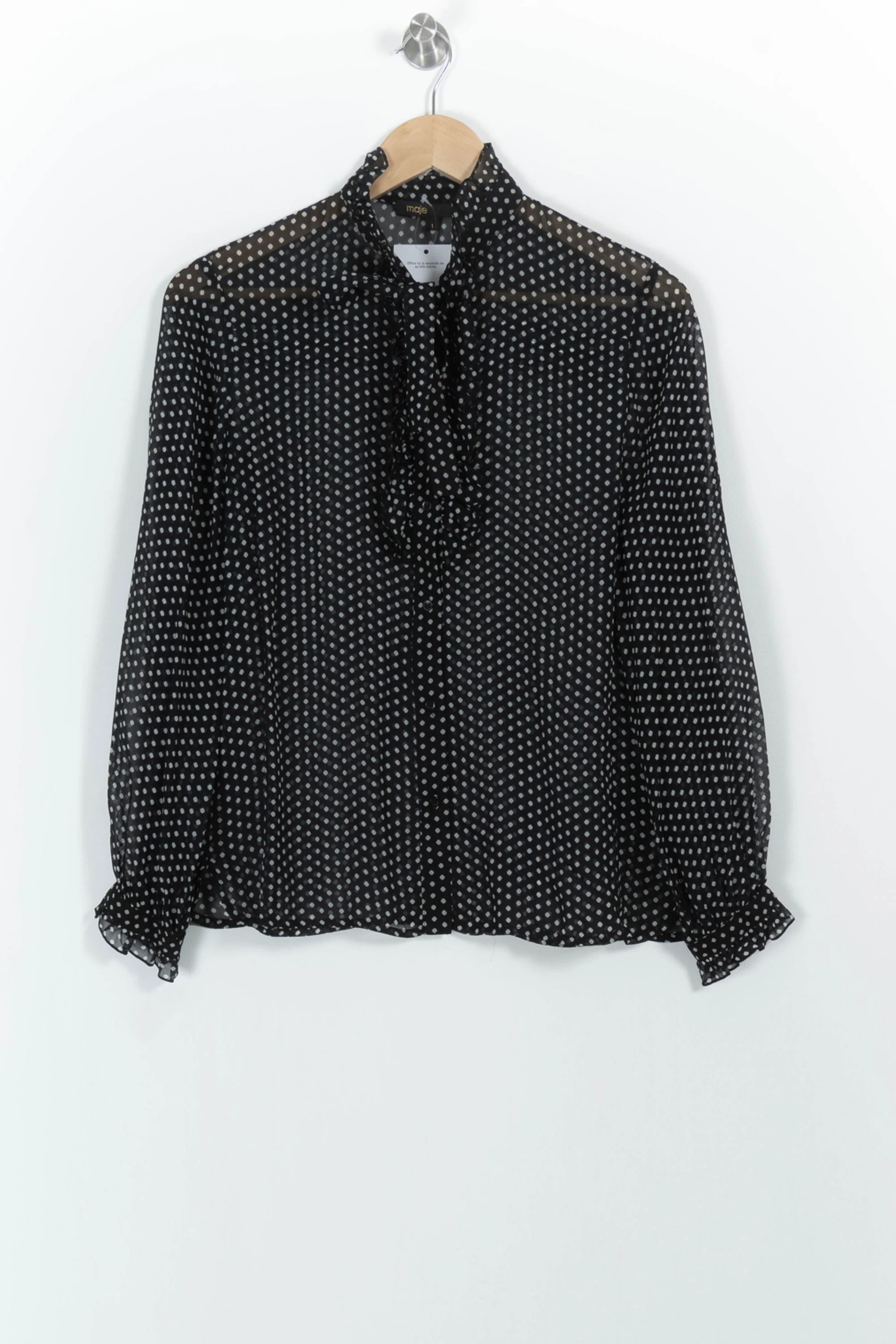 Blouse Noire et Blanche - Taille S/36 - Image 2