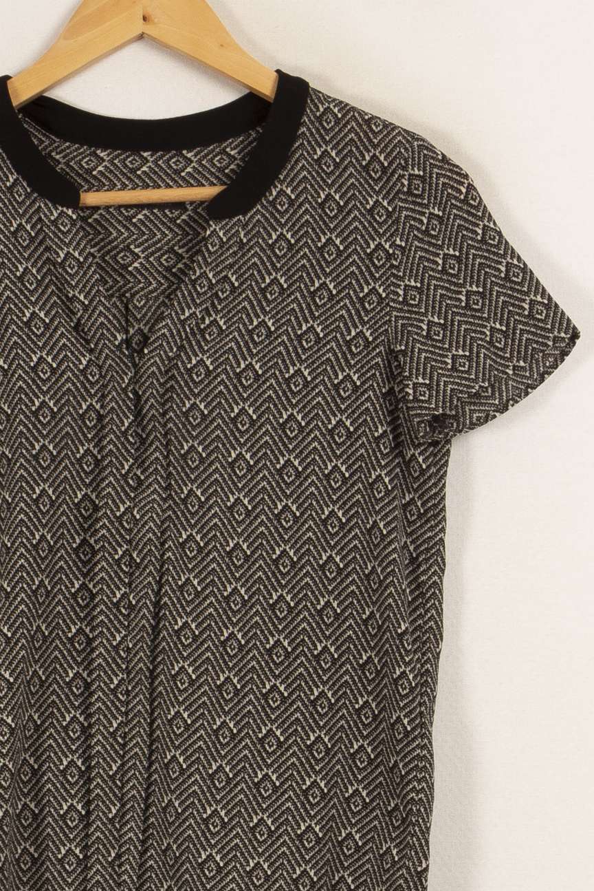 Blouse noire et blanche - Taille XS/34 - Image 3