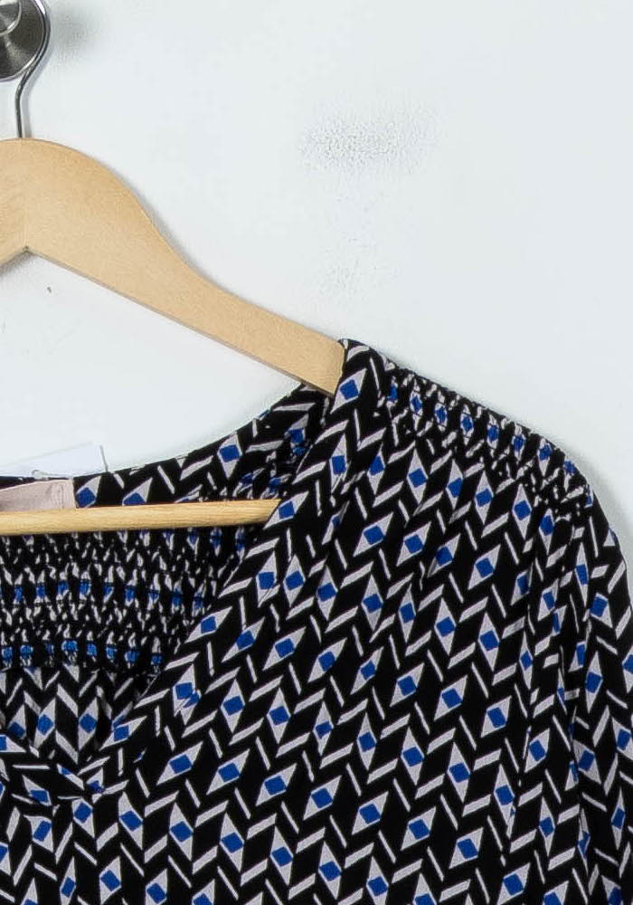 Blouse Noire et Bleue - Taille M/38 - Image 3