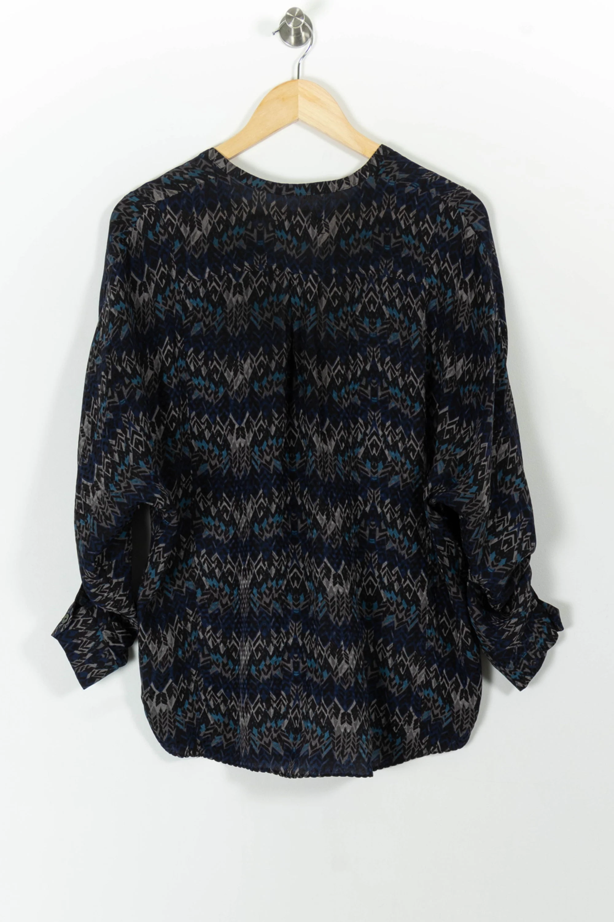 Blouse Noire et Bleue - Taille M/38 - Image 4