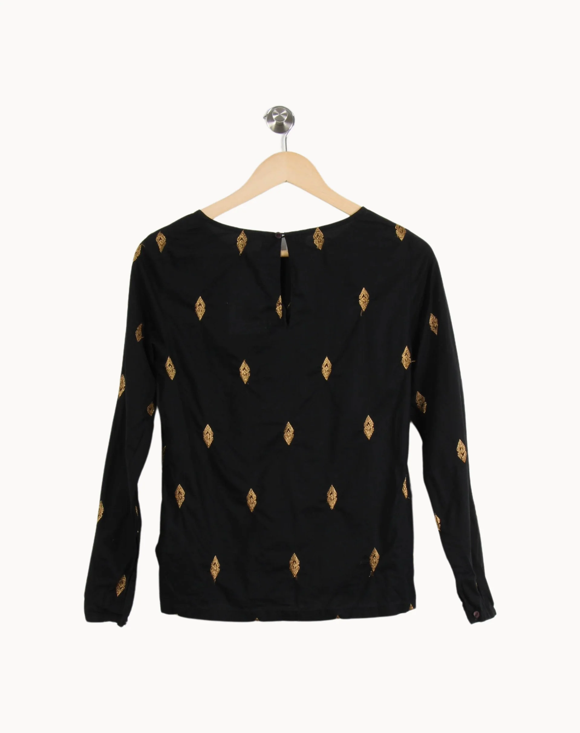 Blouse Noire et Dorée - Taille S/36 - Image 4