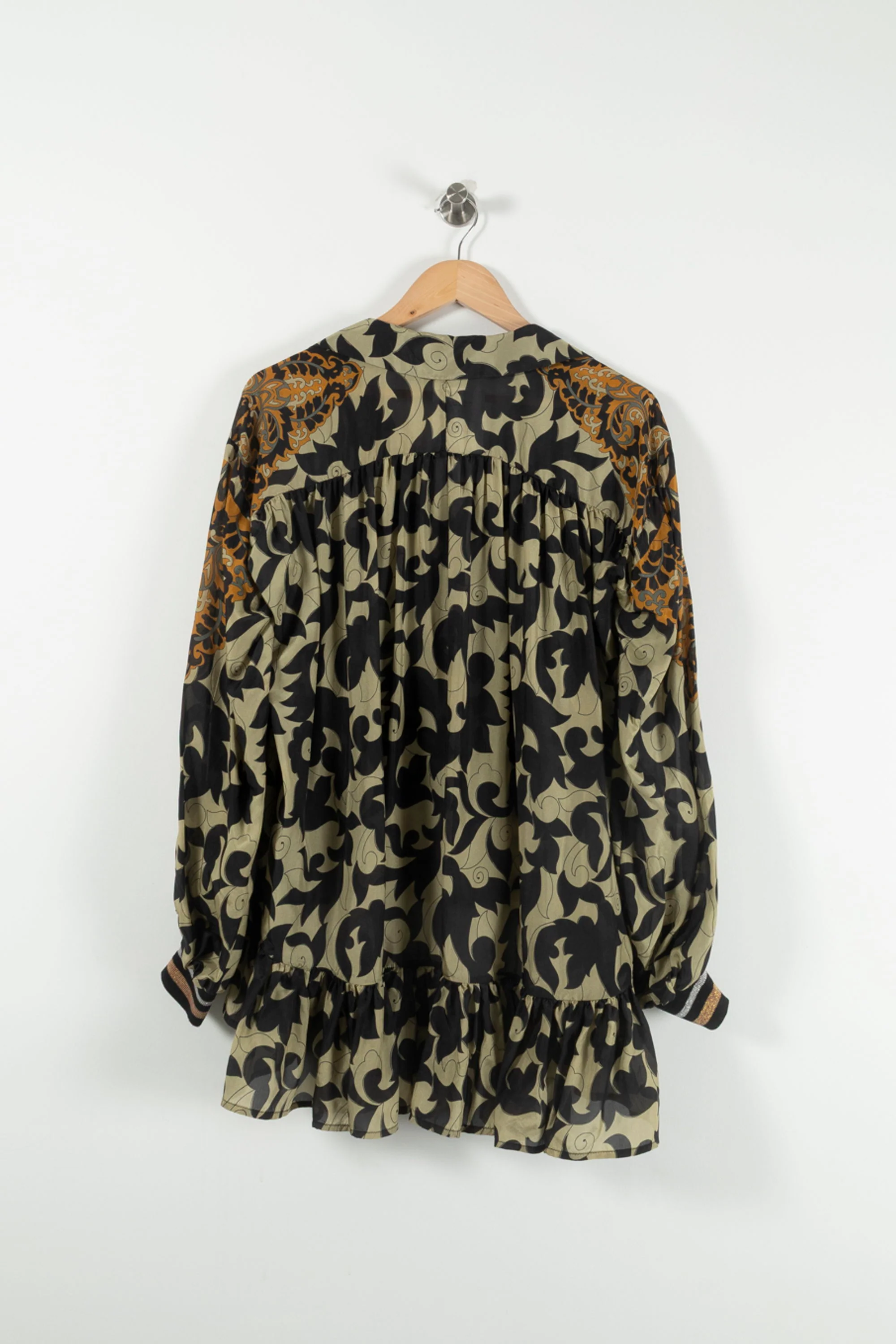 Blouse Noire et Kaki - Taille S/36 - Image 4