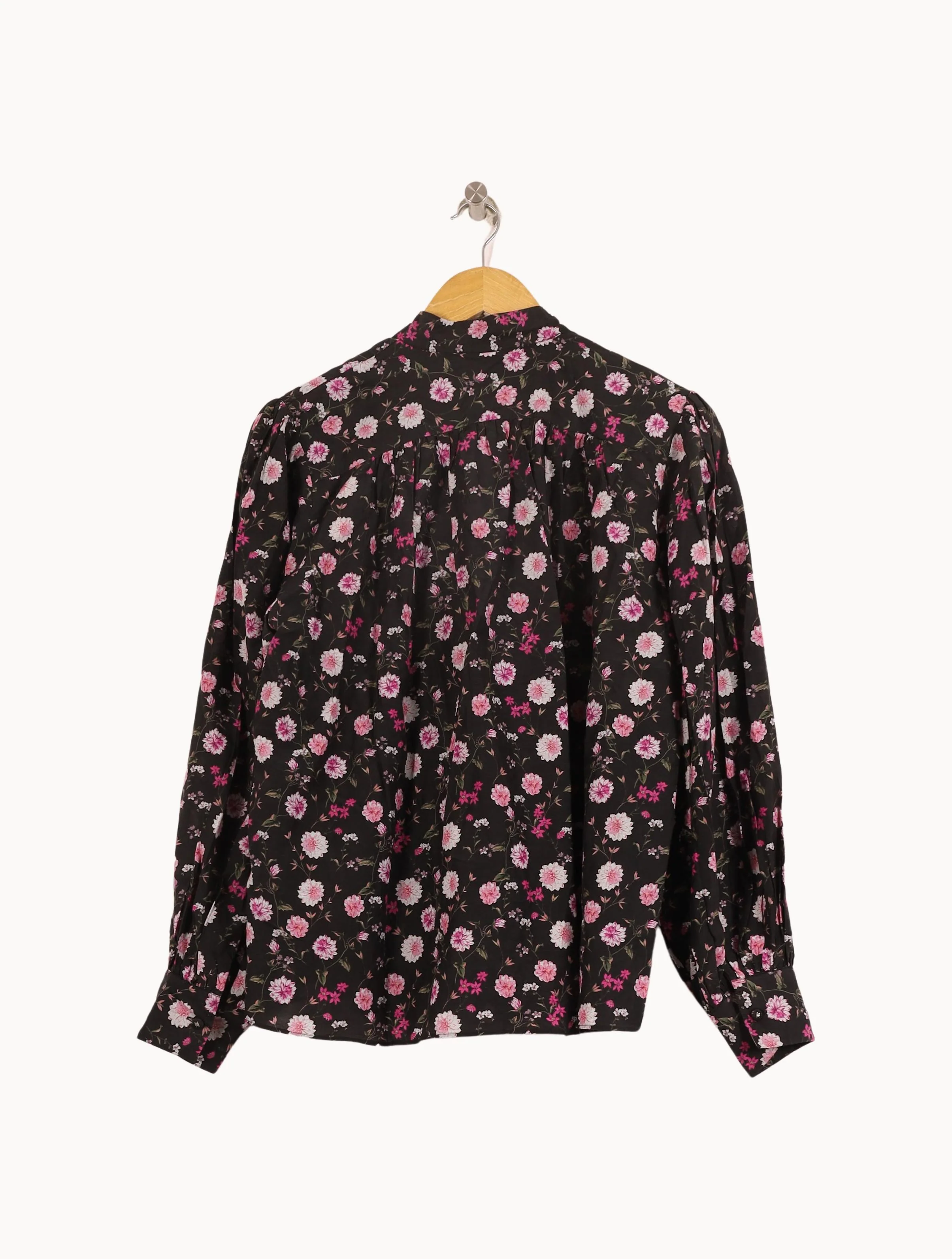Blouse Noire et Rose - Taille M/38 - Image 4