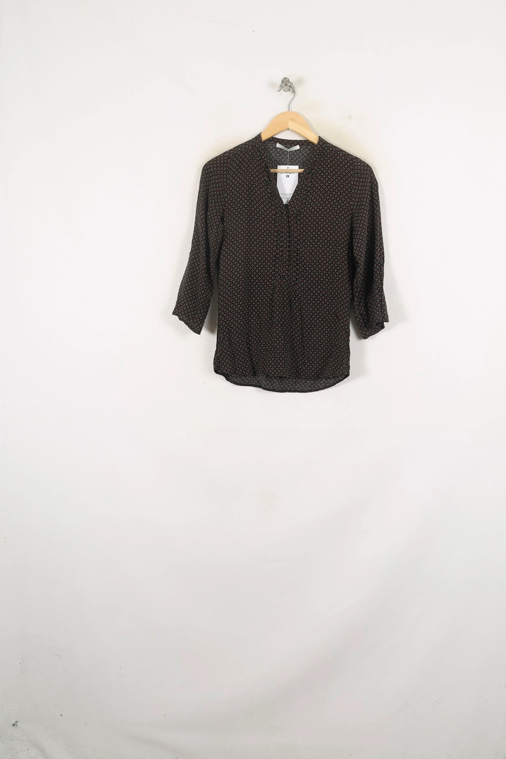 Blouse Noire et Rouge - Taille S/36 - Image 2
