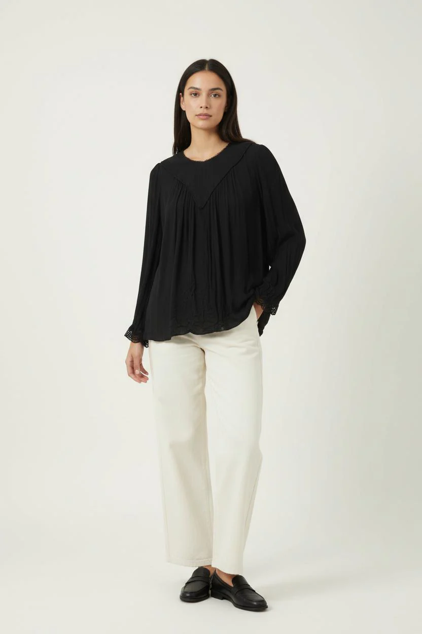 Blouse Noire - Taille L/40