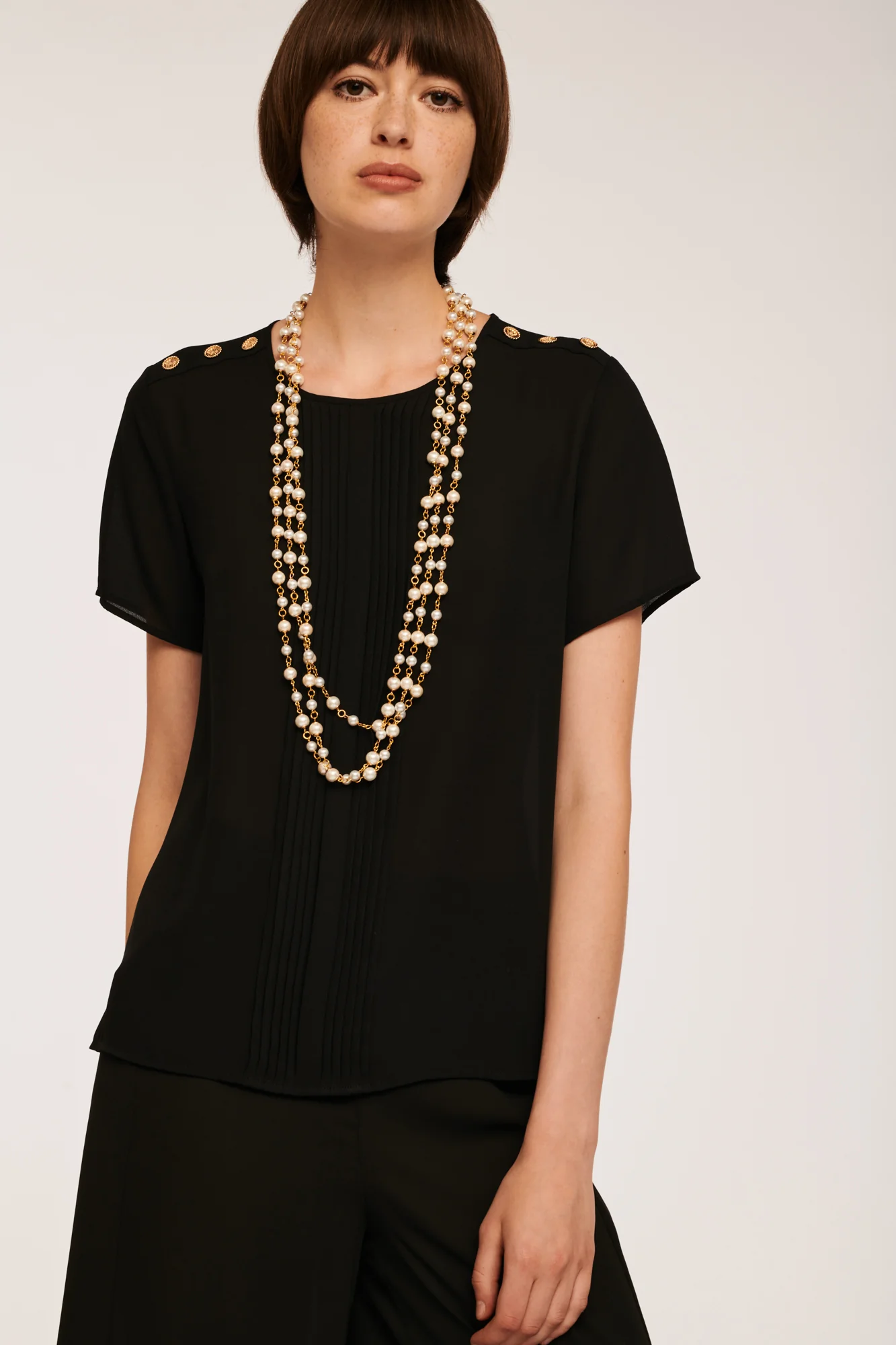 Blouse Noire - Taille S/36