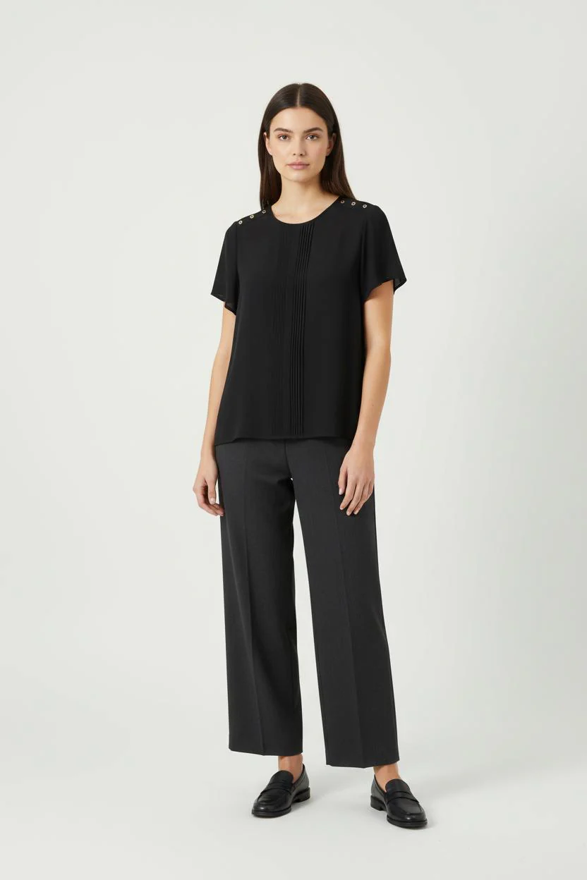 Blouse Noire - Taille S/36