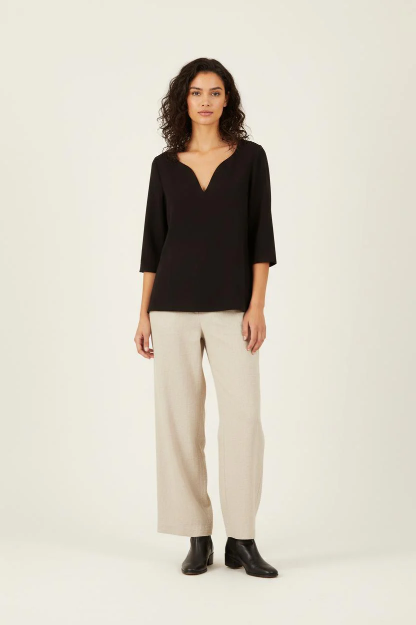 Blouse Noire - Taille S/36