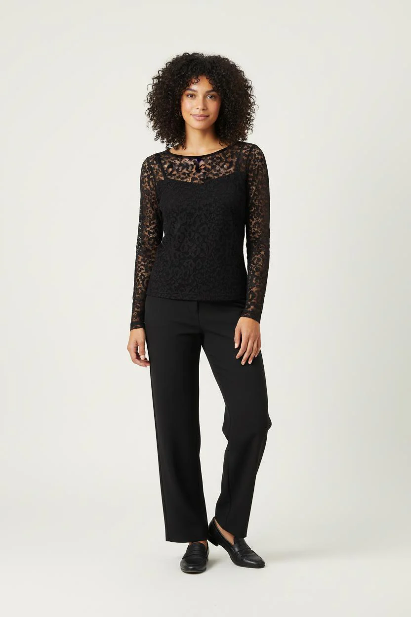 Blouse Noire - Taille XS/34