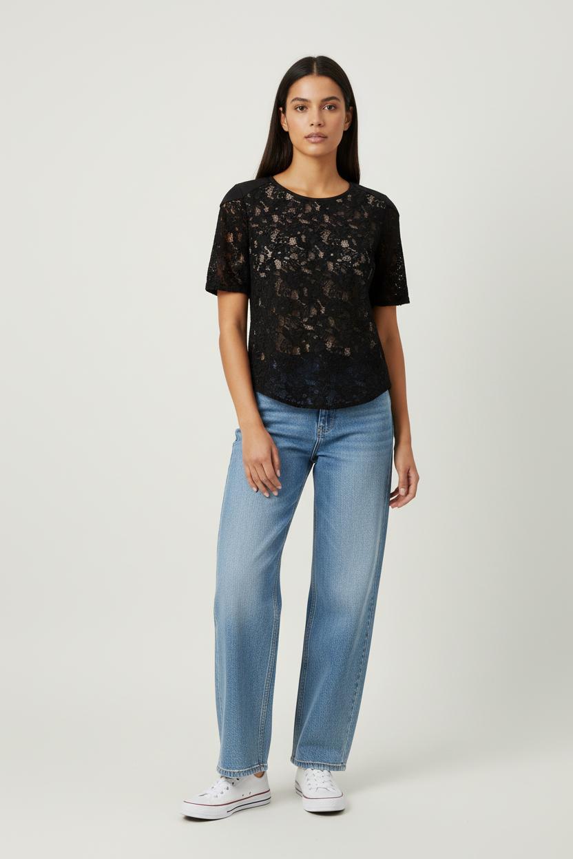 Blouse Noire - Taille XS/34
