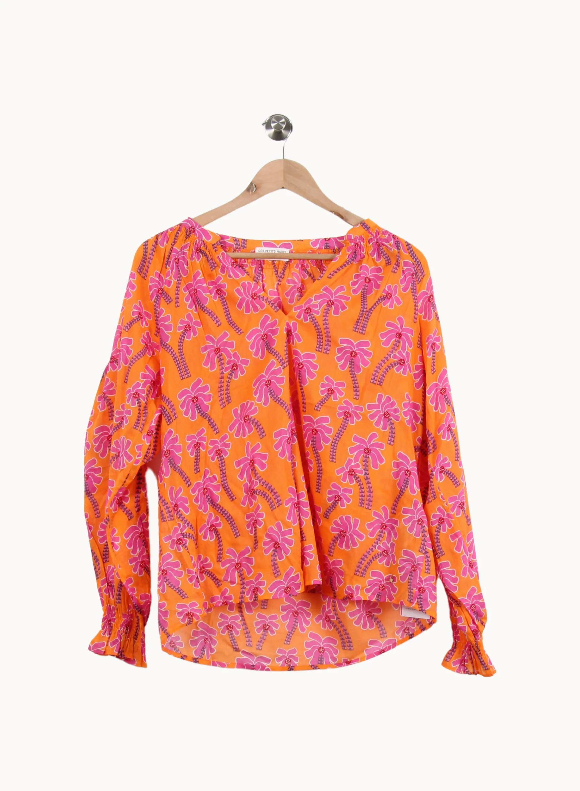 Blouse Orange et Rose - Taille M/38 - Image 2